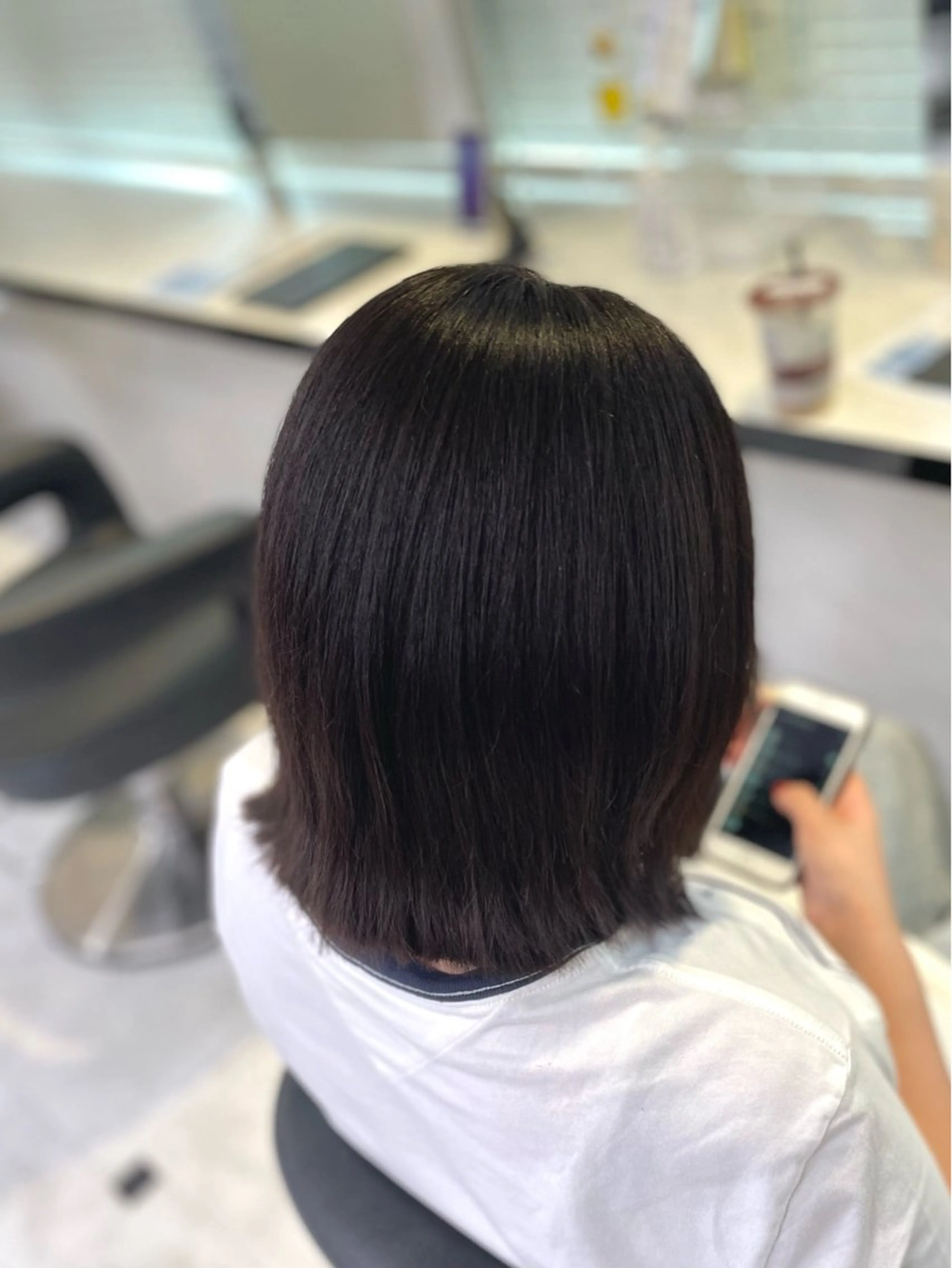 ミディアム カット ヘアカラー うる艶トレンドヘア 🕊️上野BABYのヘアスタイル