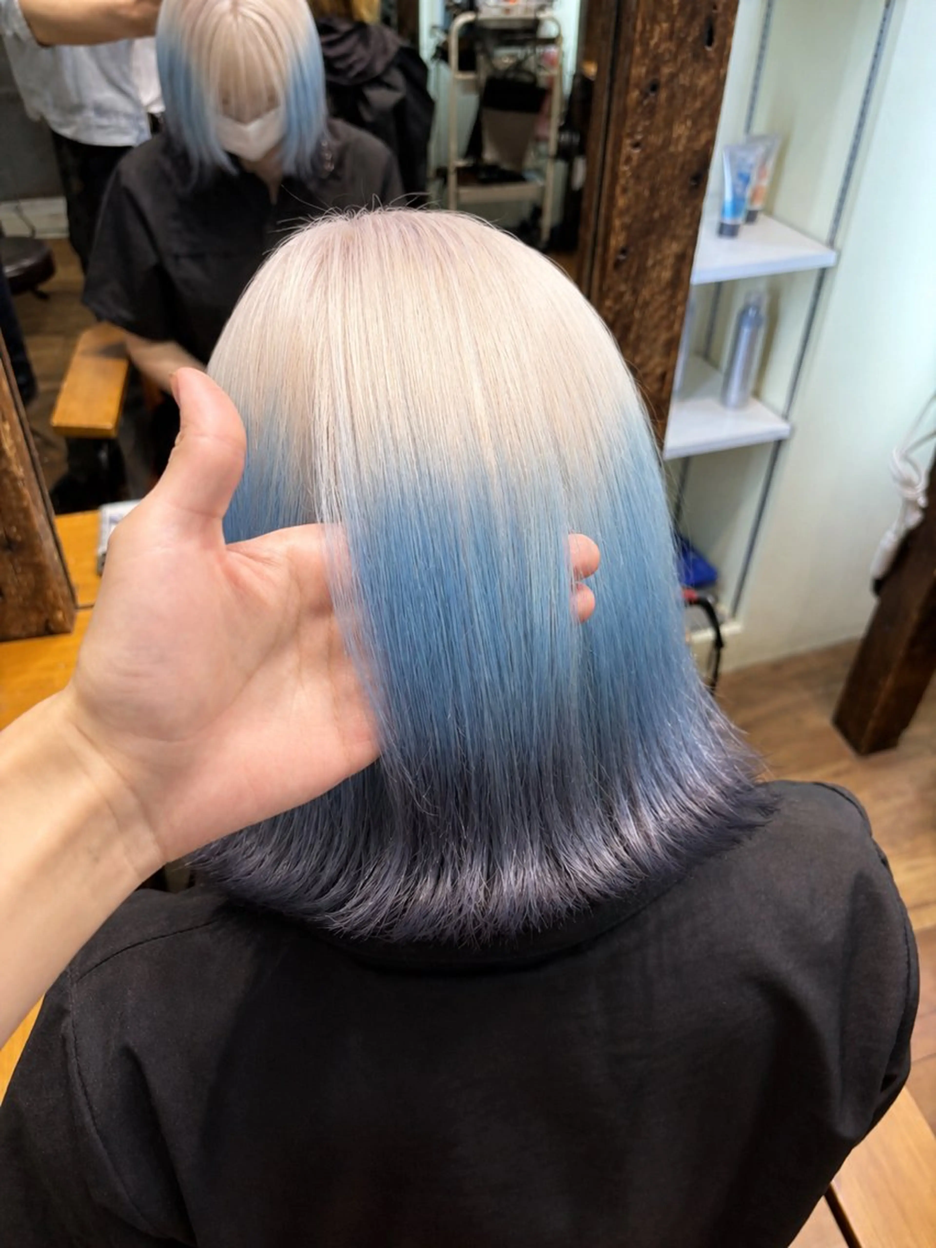 ロング カラー ヘアカラー トリートメント ヘッドスパ ハイトーン/ブリーチ 🦋デザイン森山陽向のヘアスタイル