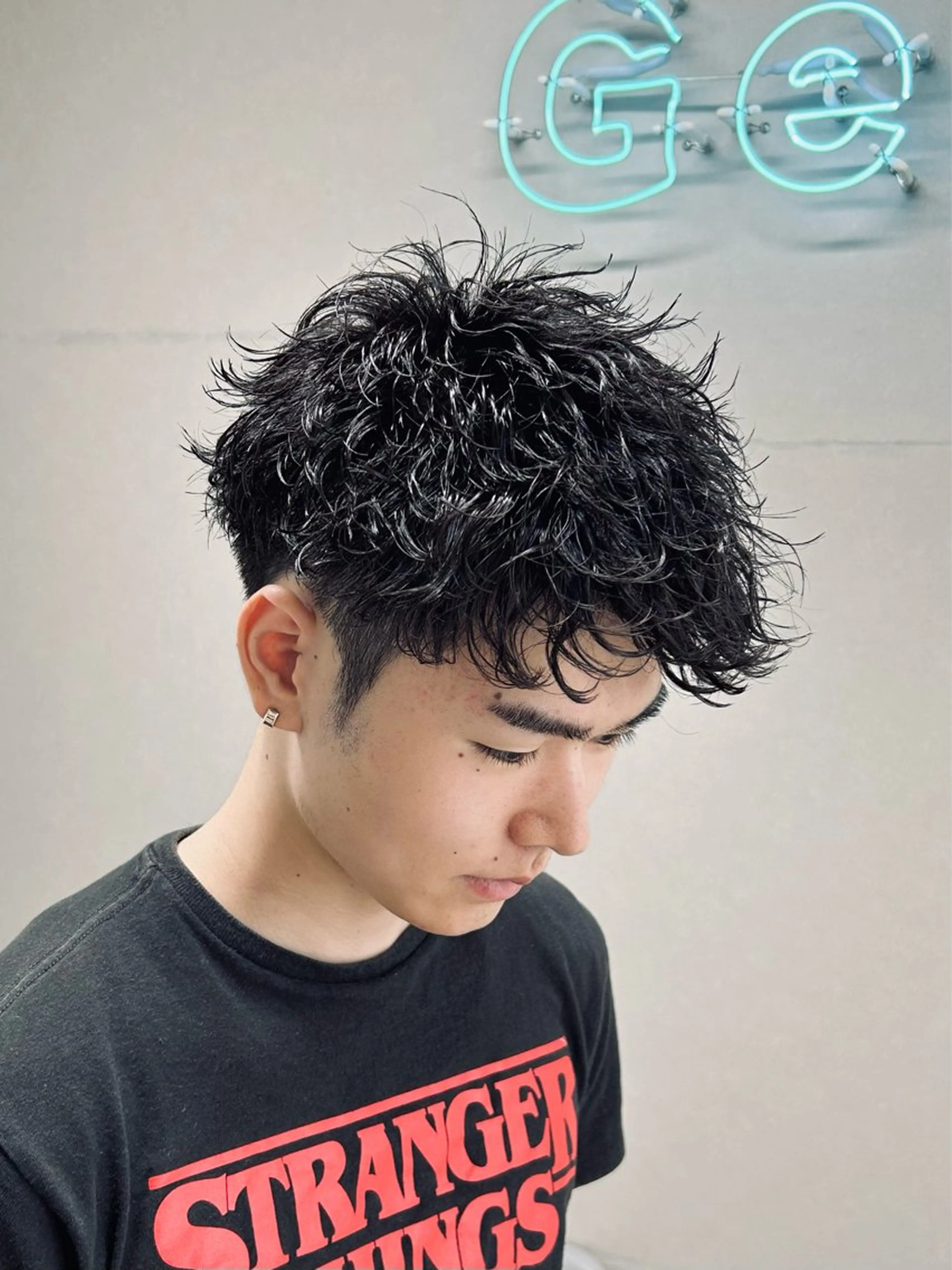 ミディアム パーマ メンズ 🏁メンズパーマ/ RYOYAのヘアスタイル
