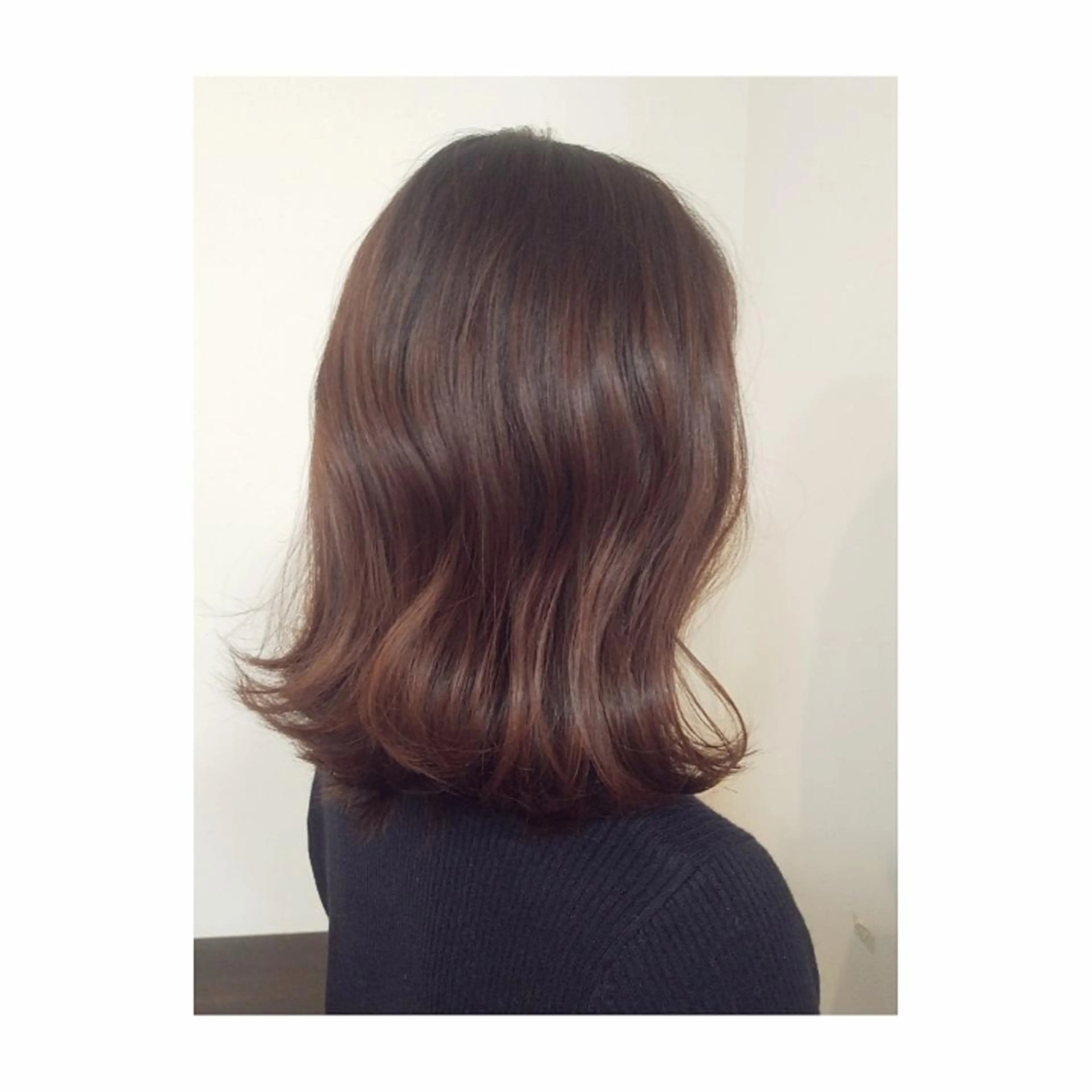 ミディアム ピンクブラウン 増田 晃士のヘアスタイル
