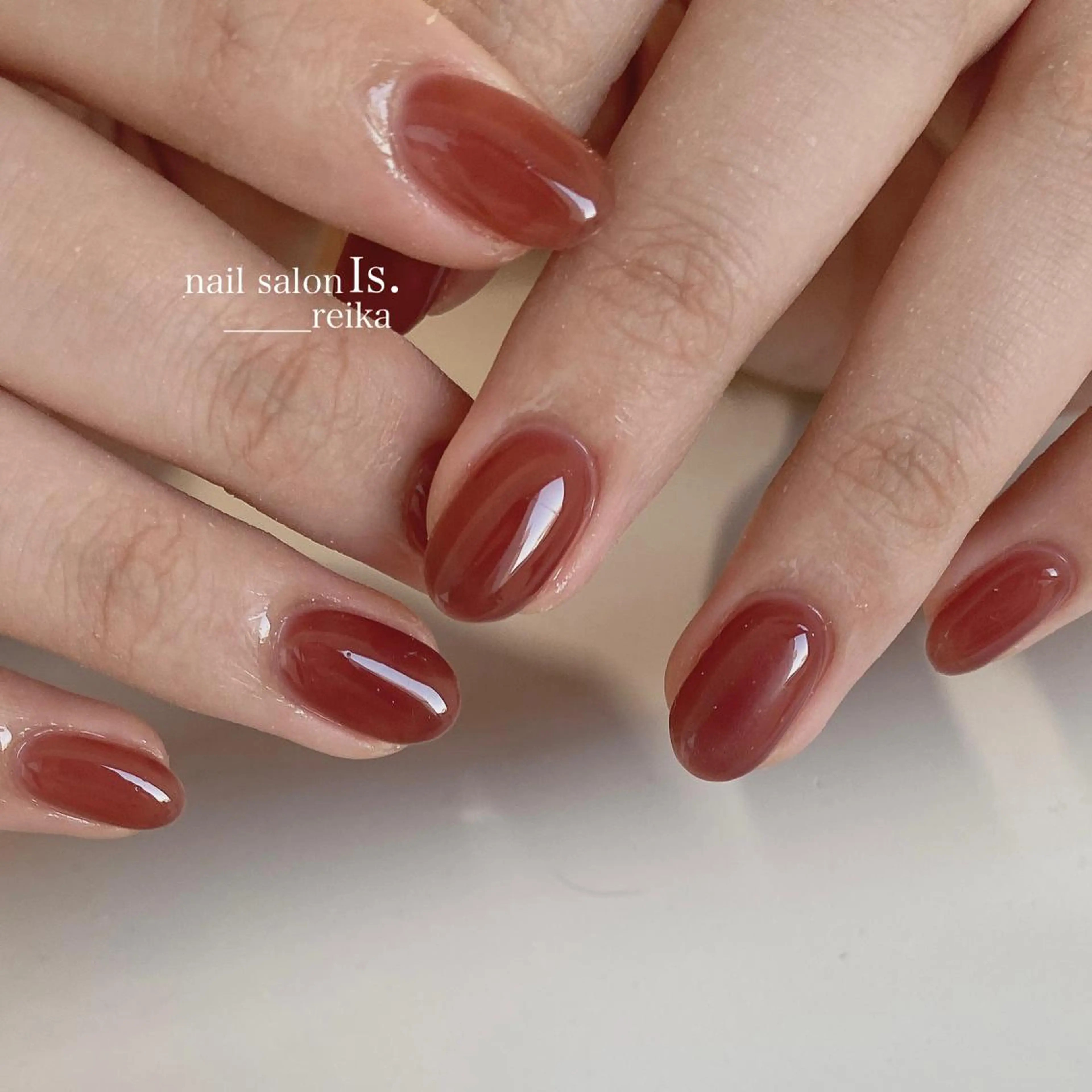 ネイル ワンカラーネイル nail salon Is.  reikaのネイルデザイン