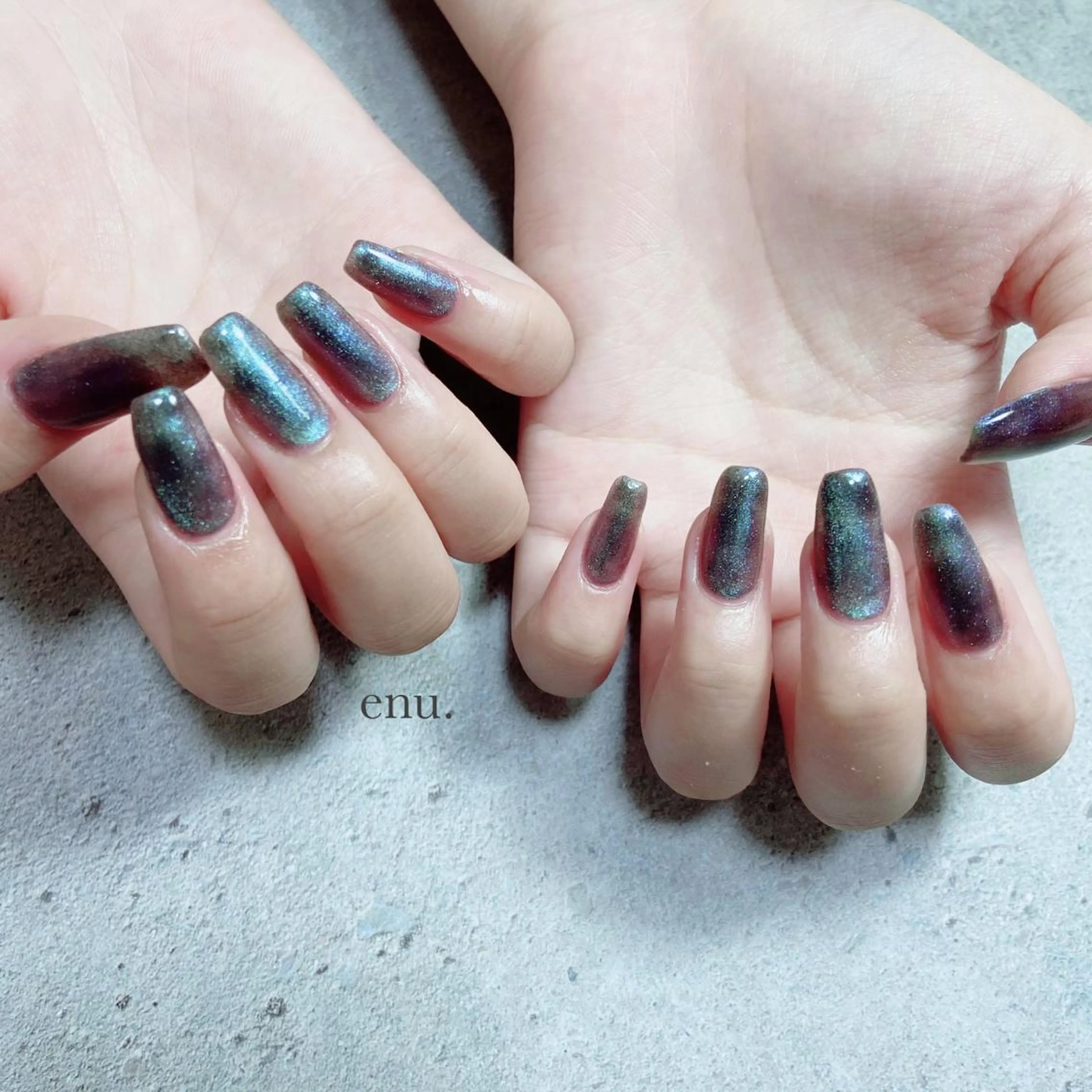 ネイル マグネットネイル ハンドネイル enu. nanakoのネイルデザイン