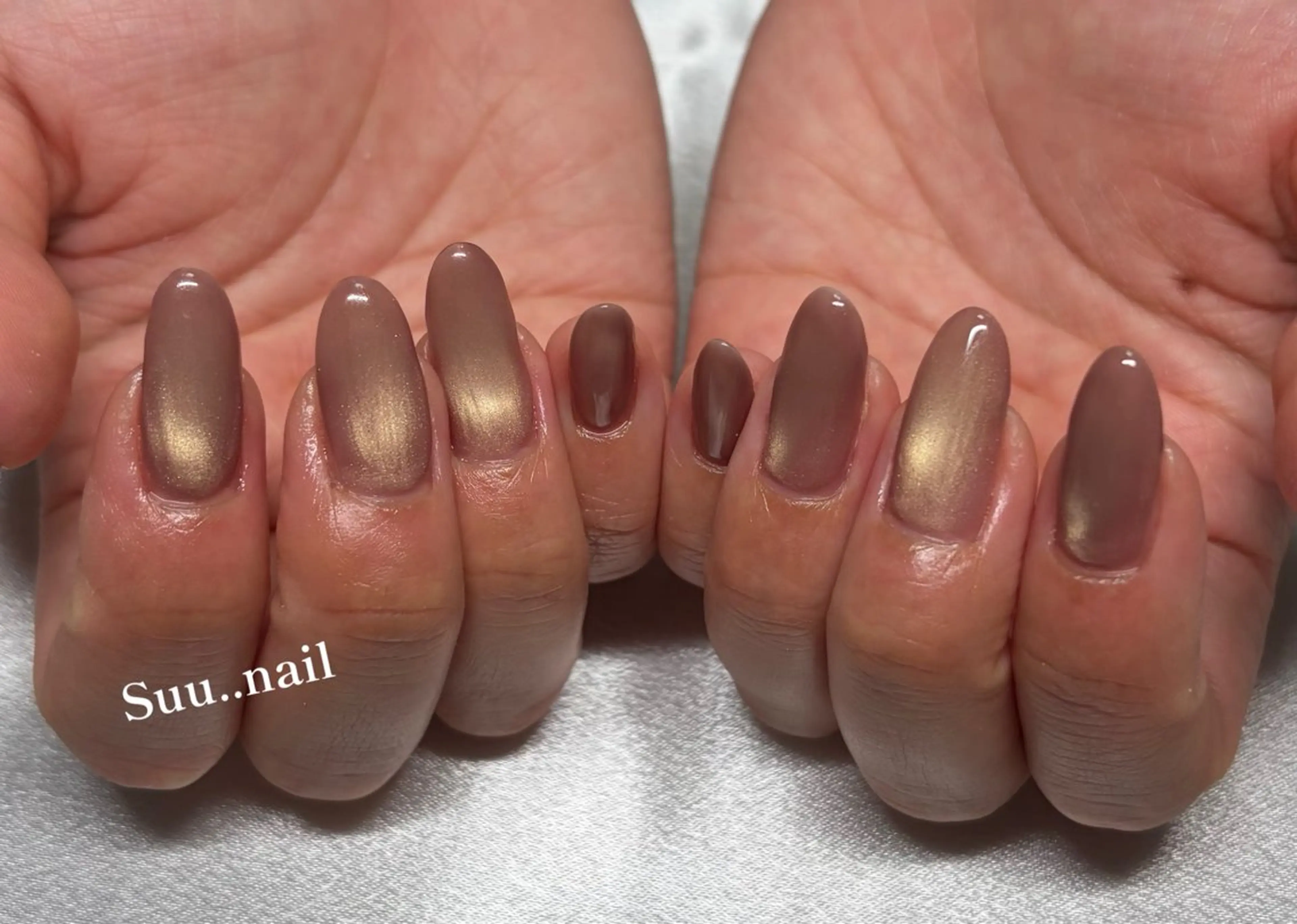 ネイル マグネットネイル マグネットワンカラー ワンカラーネイル ピンク ネイルサロン Suu..nailのネイルデザイン