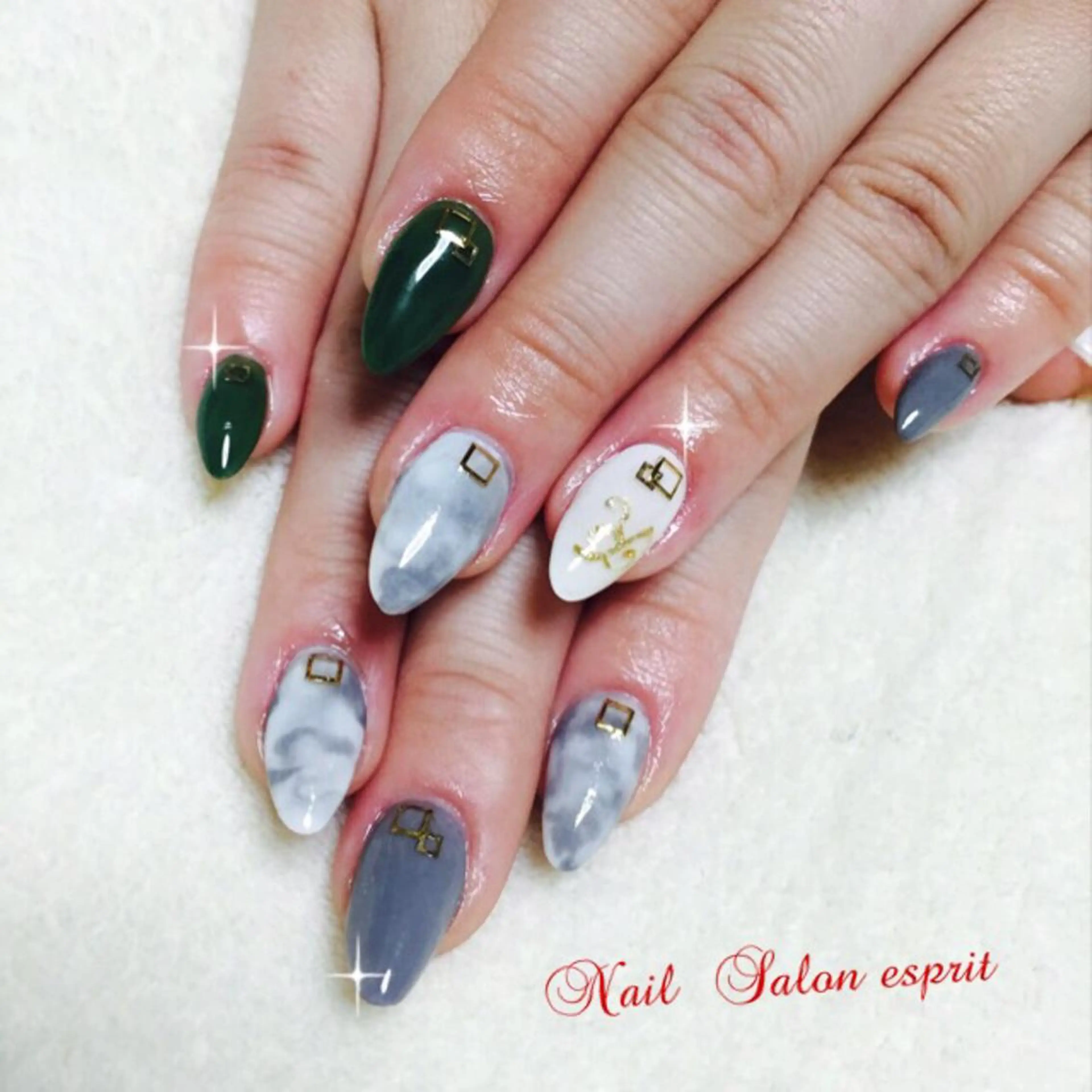ネイル 長さ出し 持ち込み スカルプネイル Nail Salon espritのネイルデザイン