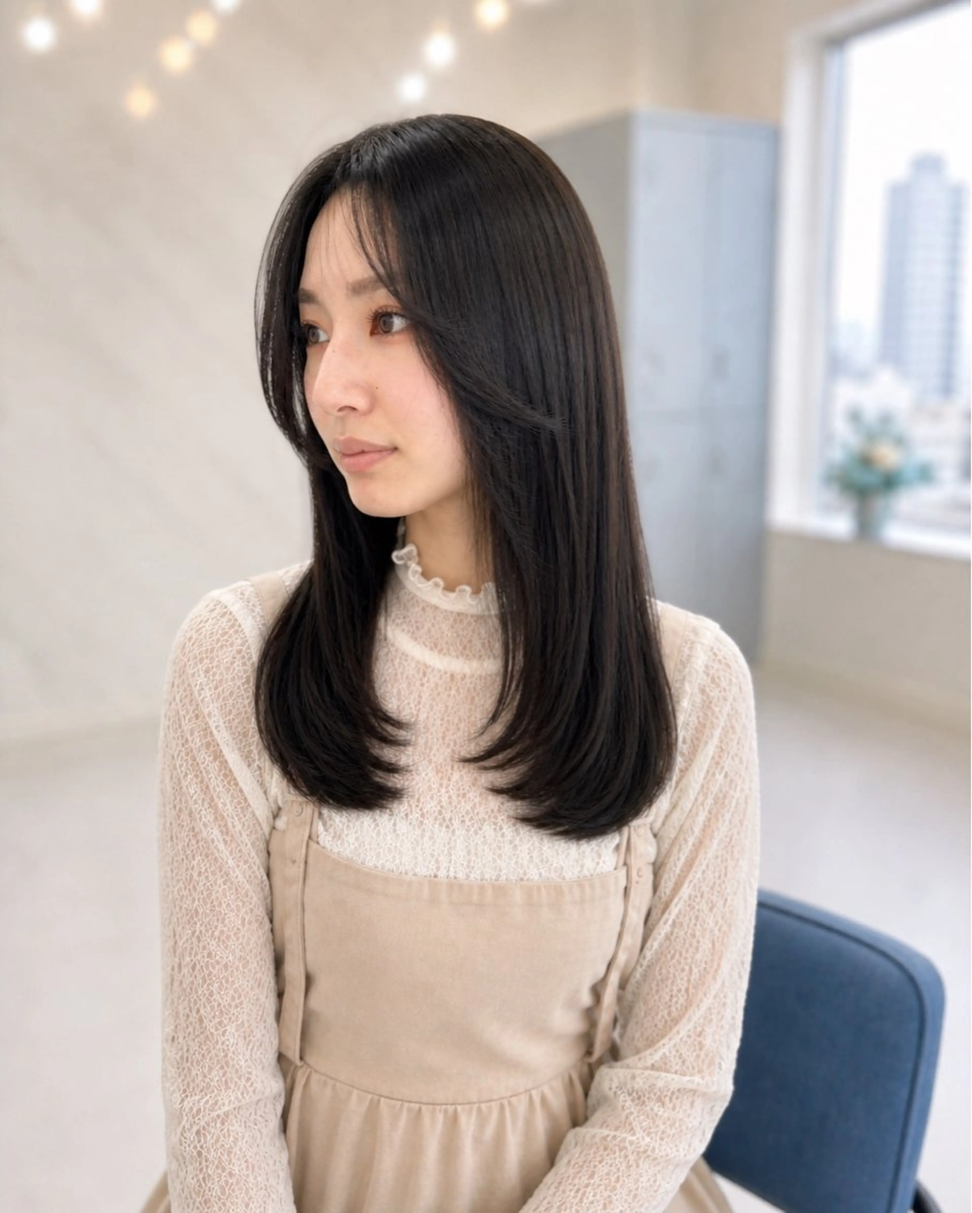 ロング カラー 髪質改善🩵縮毛矯正 代々木/木下のヘアスタイル