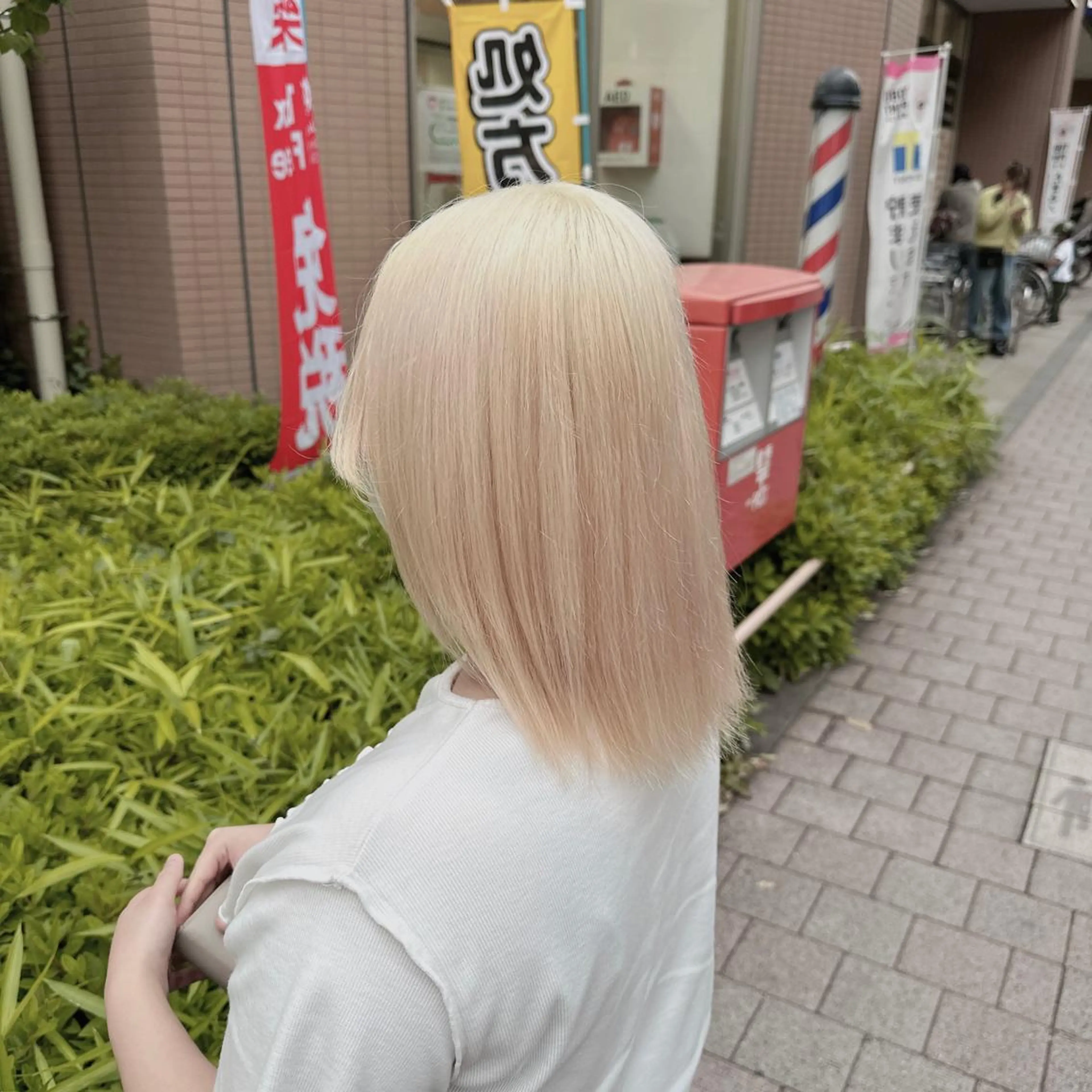 ミディアム カラー ヘアアレンジ EMANON池袋3rd所属・ダブルカラー｜ なおき｜池袋美容師のヘアスタイル