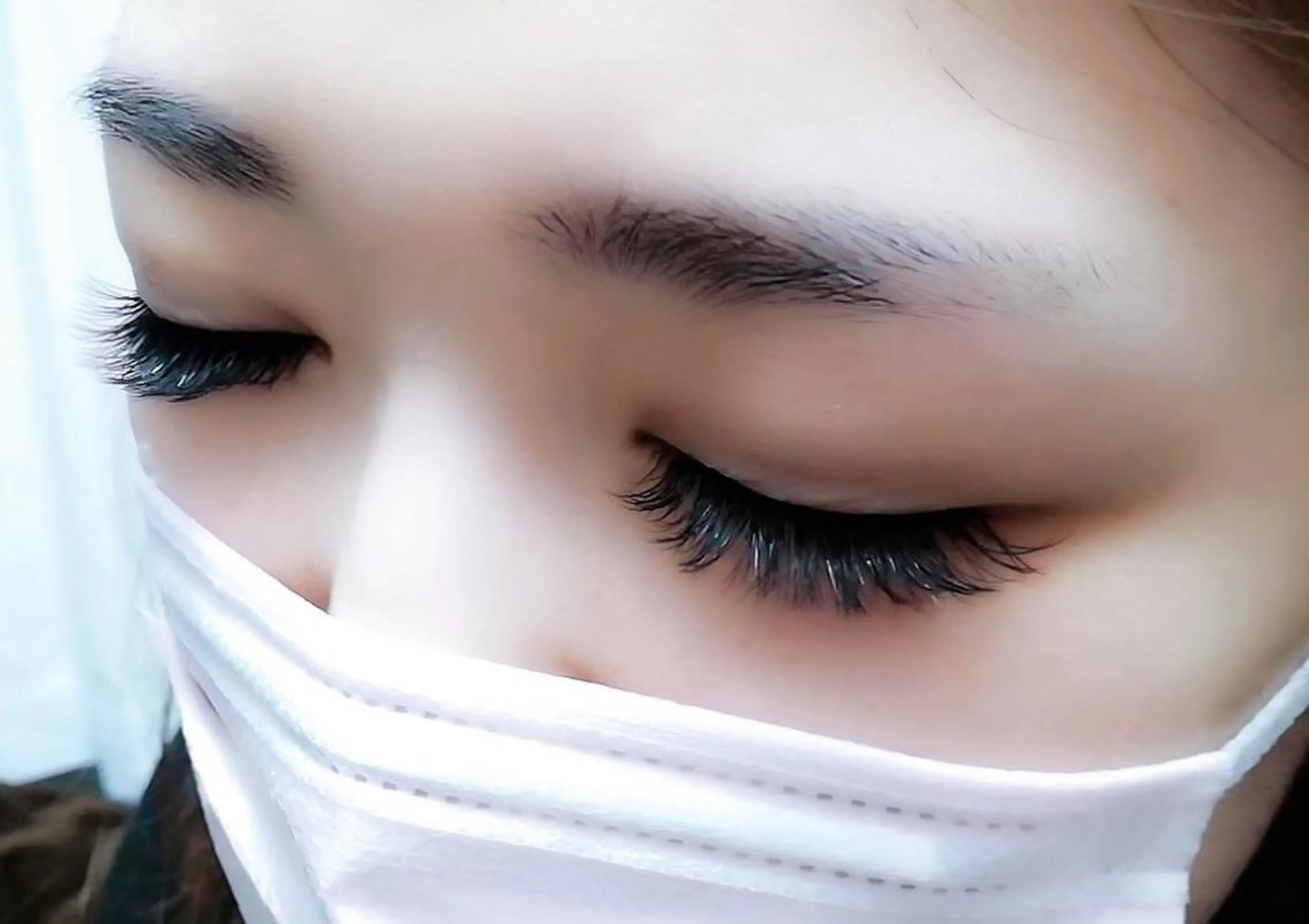 マツエク・マツパ 付け放題 フラットラッシュ ナチュラル まつげパーマ 一重×まつ毛パーマ マツエク 吉岡 ゆうなのマツエク・マツパデザイン