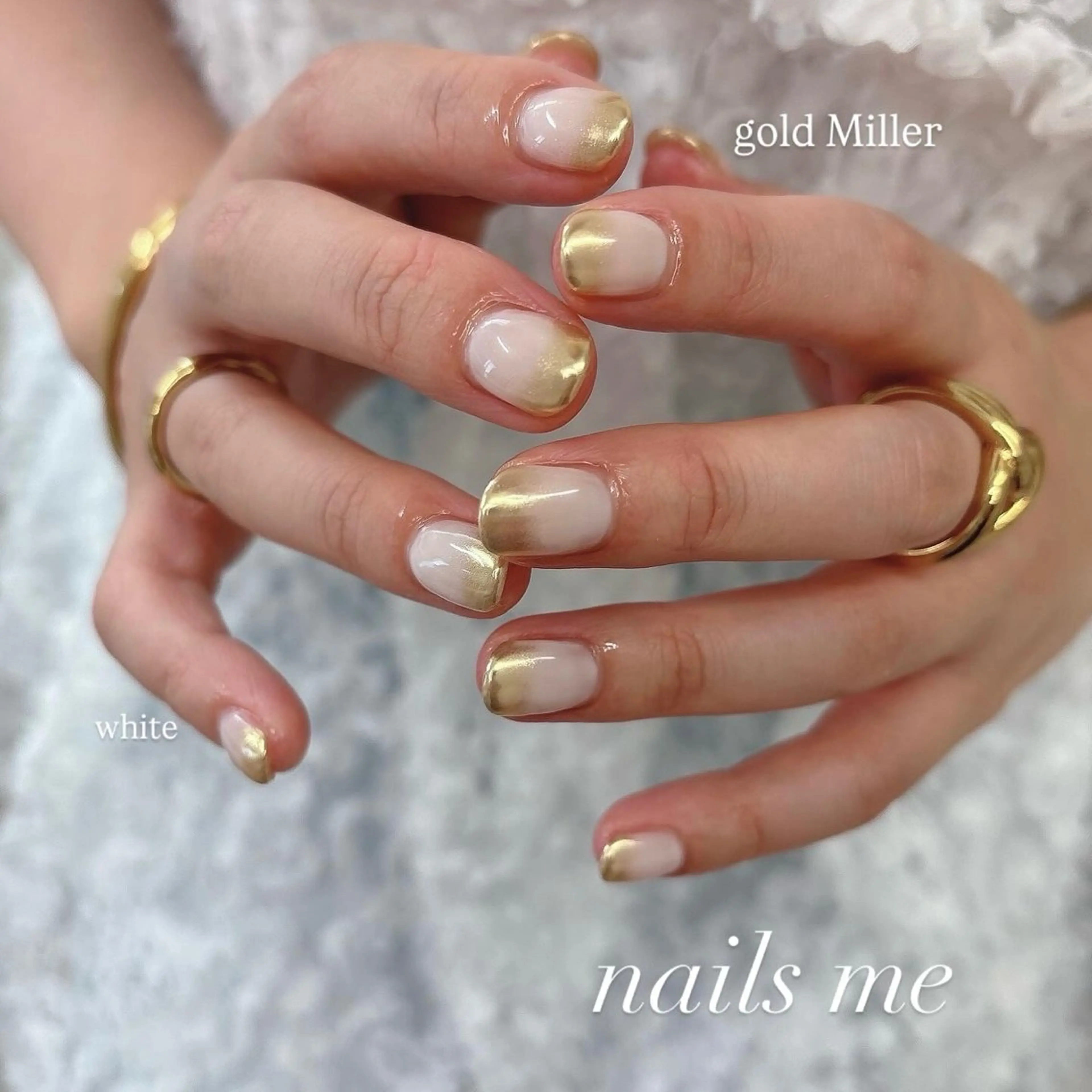 ネイル ミラーネイル シンプルネイル ハンドネイル nails 🎀meのネイルデザイン