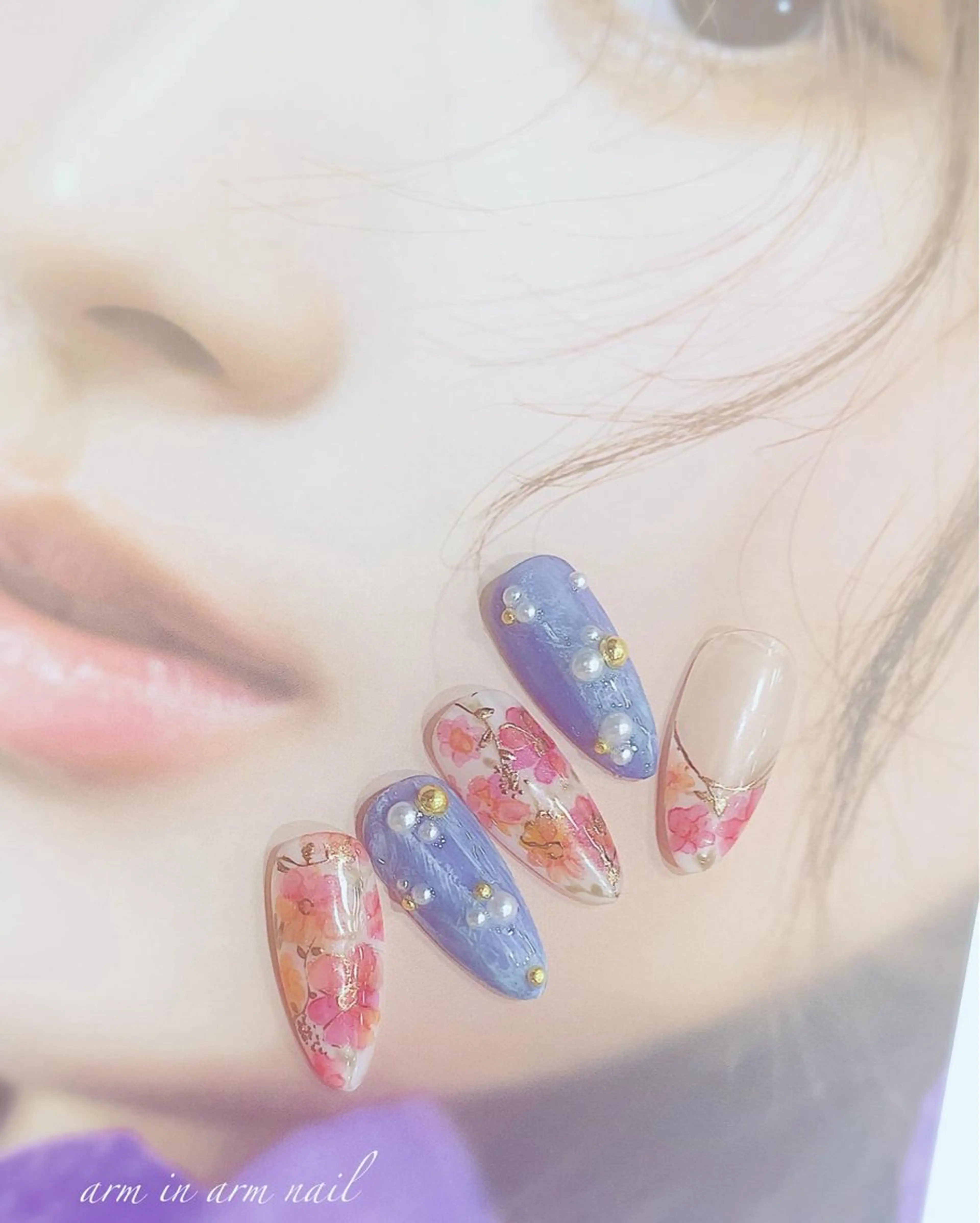 ネイル arm in arm ︎✿Yamamotoのマツエク・マツパデザイン