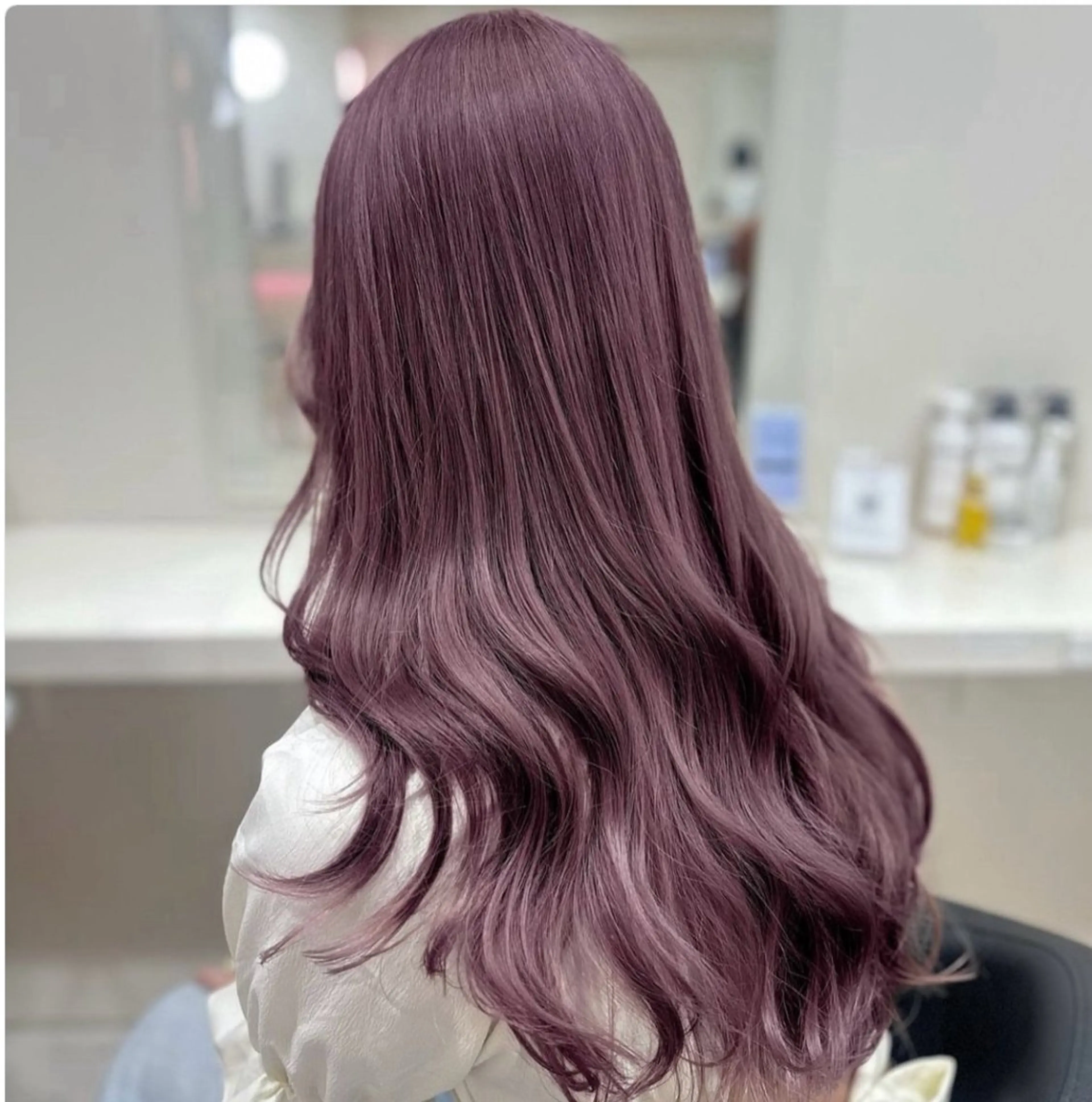 ロング ヘアカラー トリートメント ヘッドスパ ヘアセット 韓国ガーリー🤍ハイ トーン🤍Ayanaのヘアスタイル