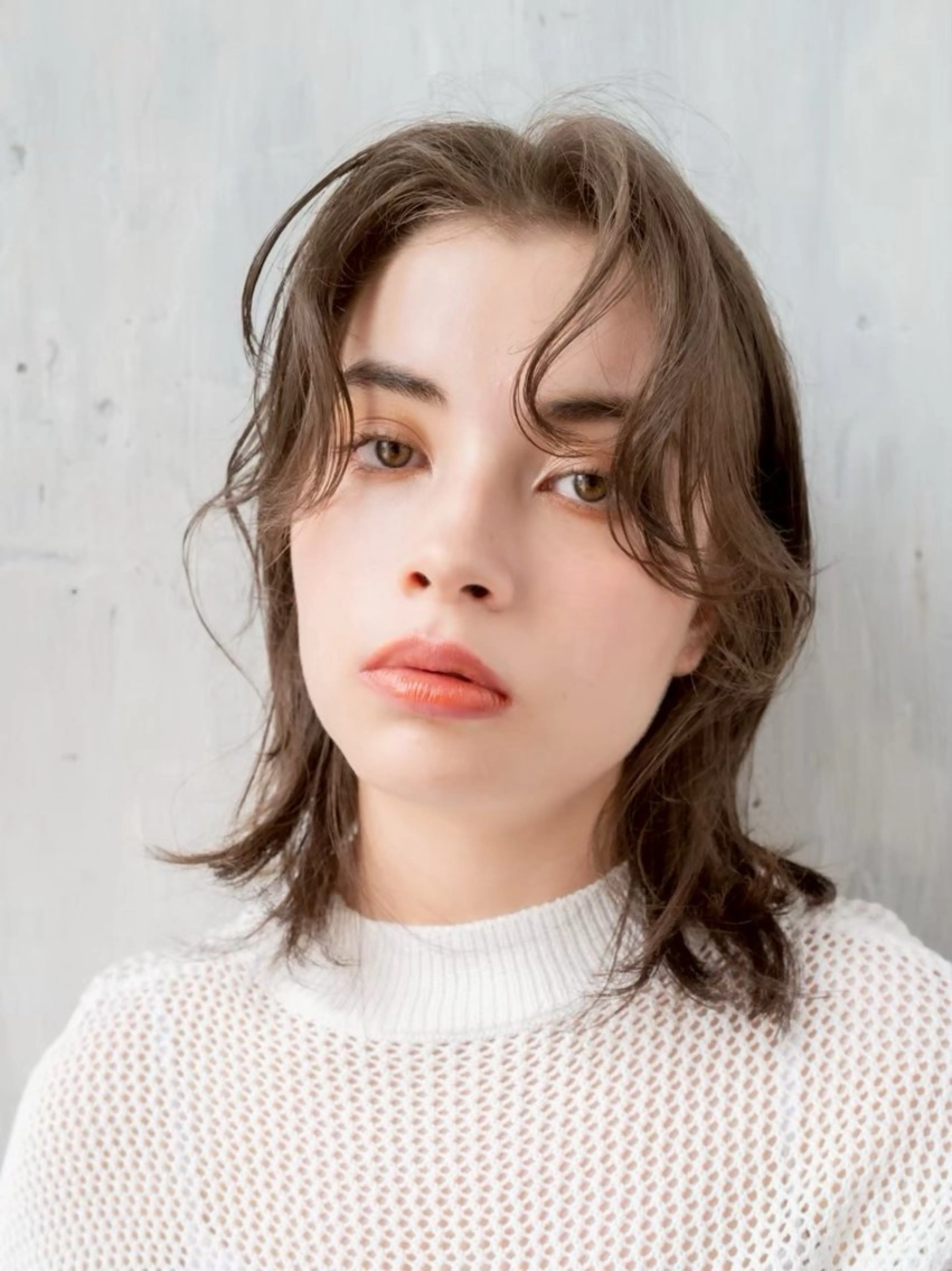 ミディアム カラー 坂口 みりのヘアスタイル
