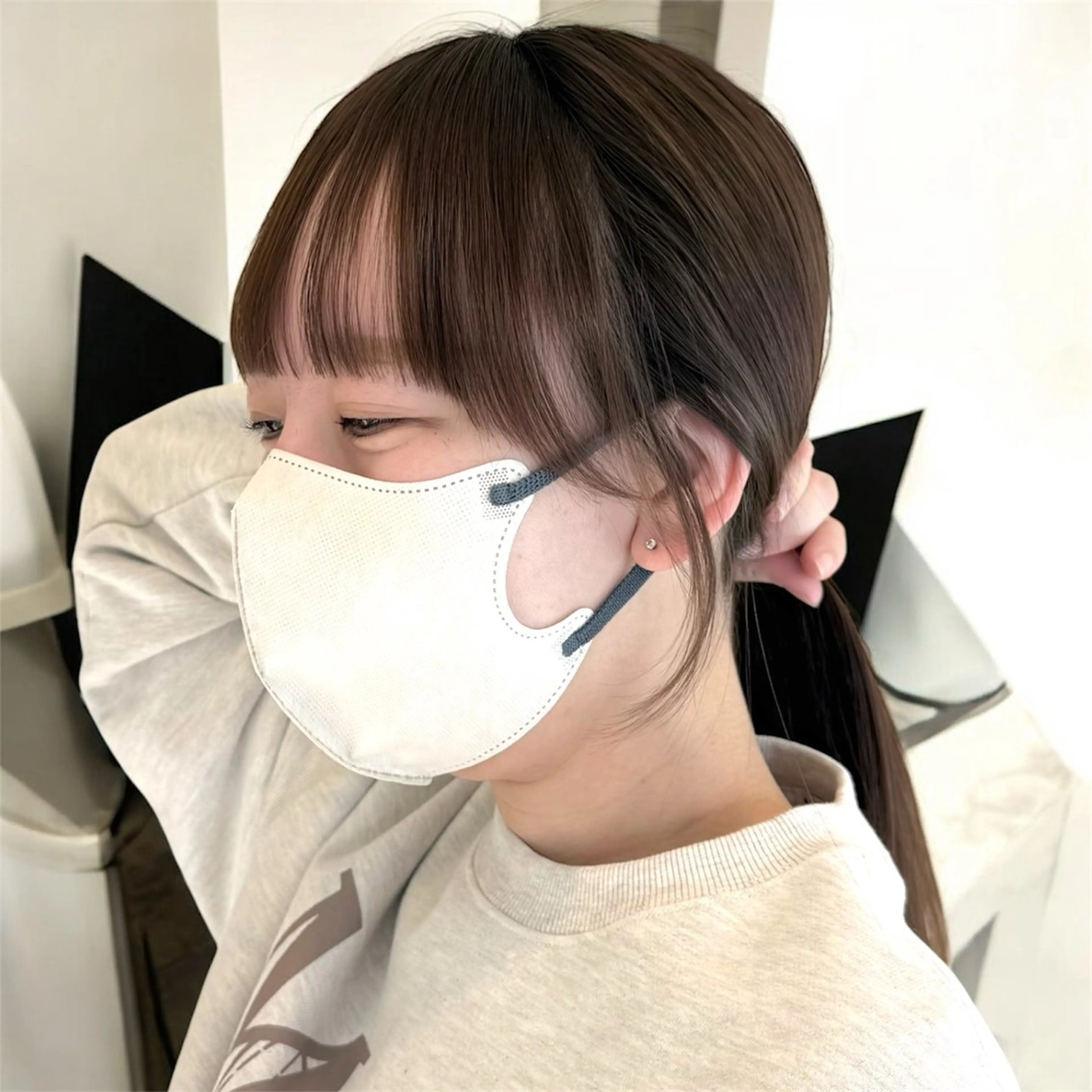 ロング ヘアアレンジ カット ヘアセット 韓国ヘア/レイヤー 顔周りカット/ユキナのヘアスタイル