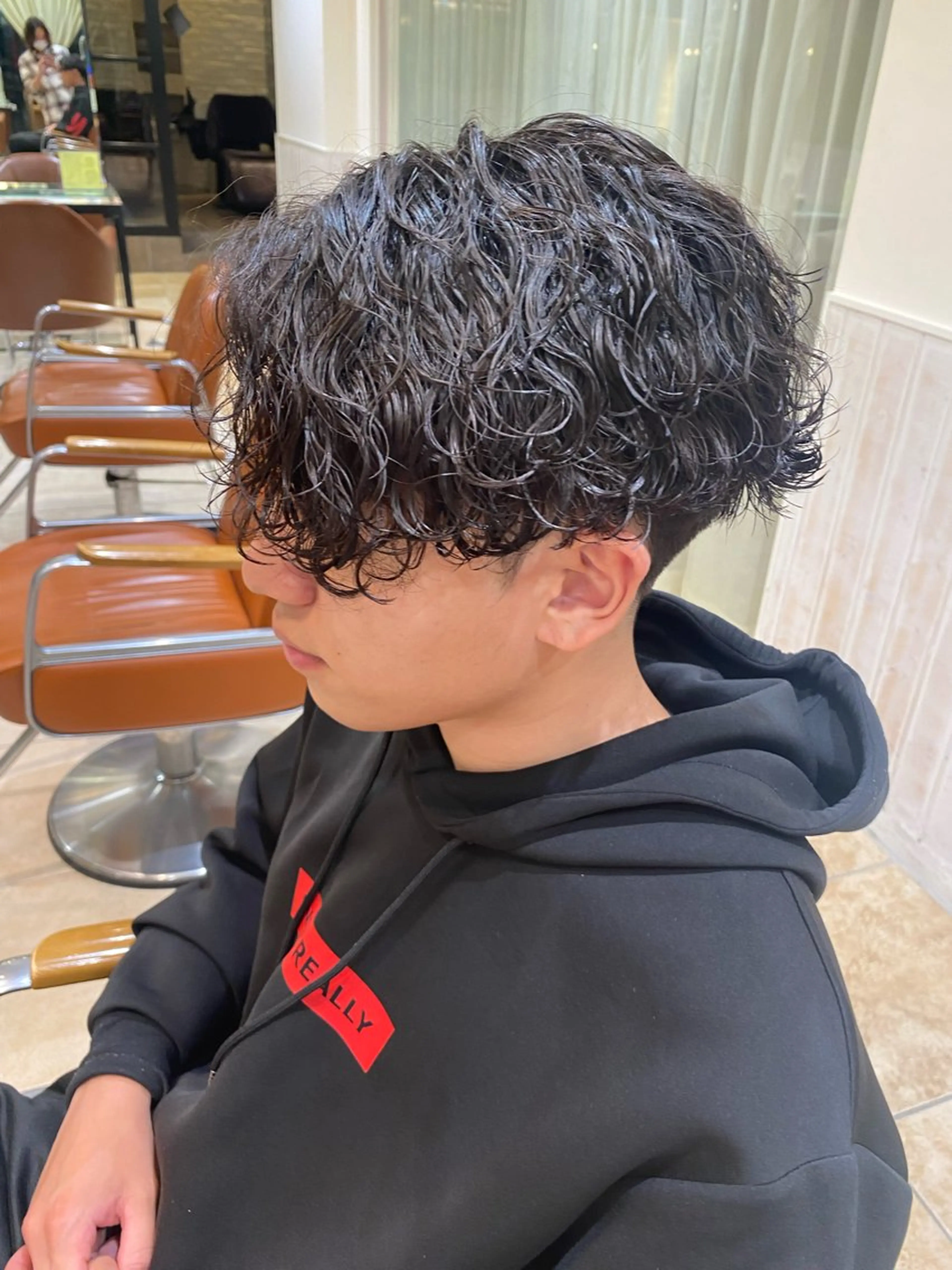 パーマ メンズ 波巻きパーマ ✨店長 鈴木輝✨のヘアスタイル