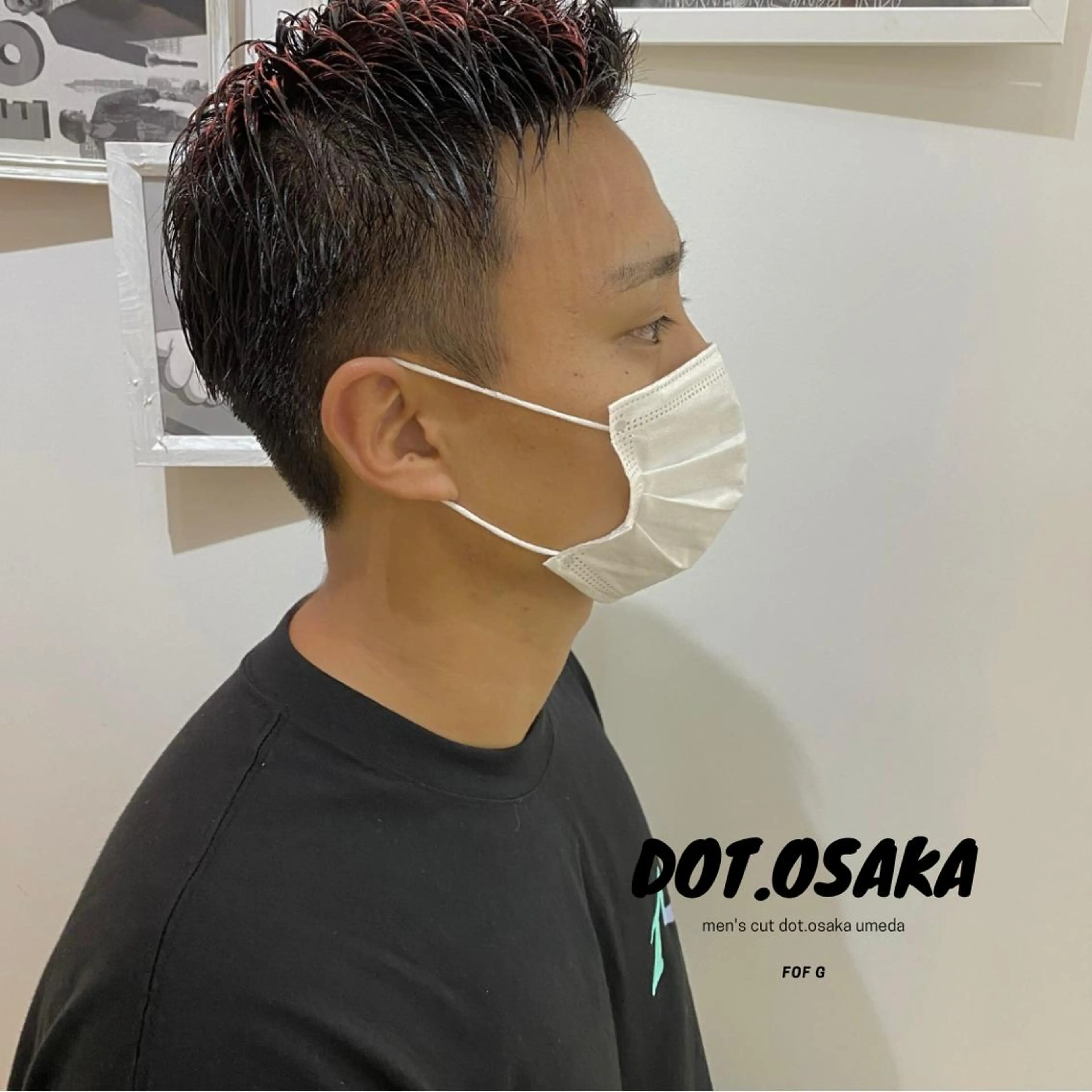 ショート メンズ カット CLUTCH天王寺 西藤遥河のヘアスタイル