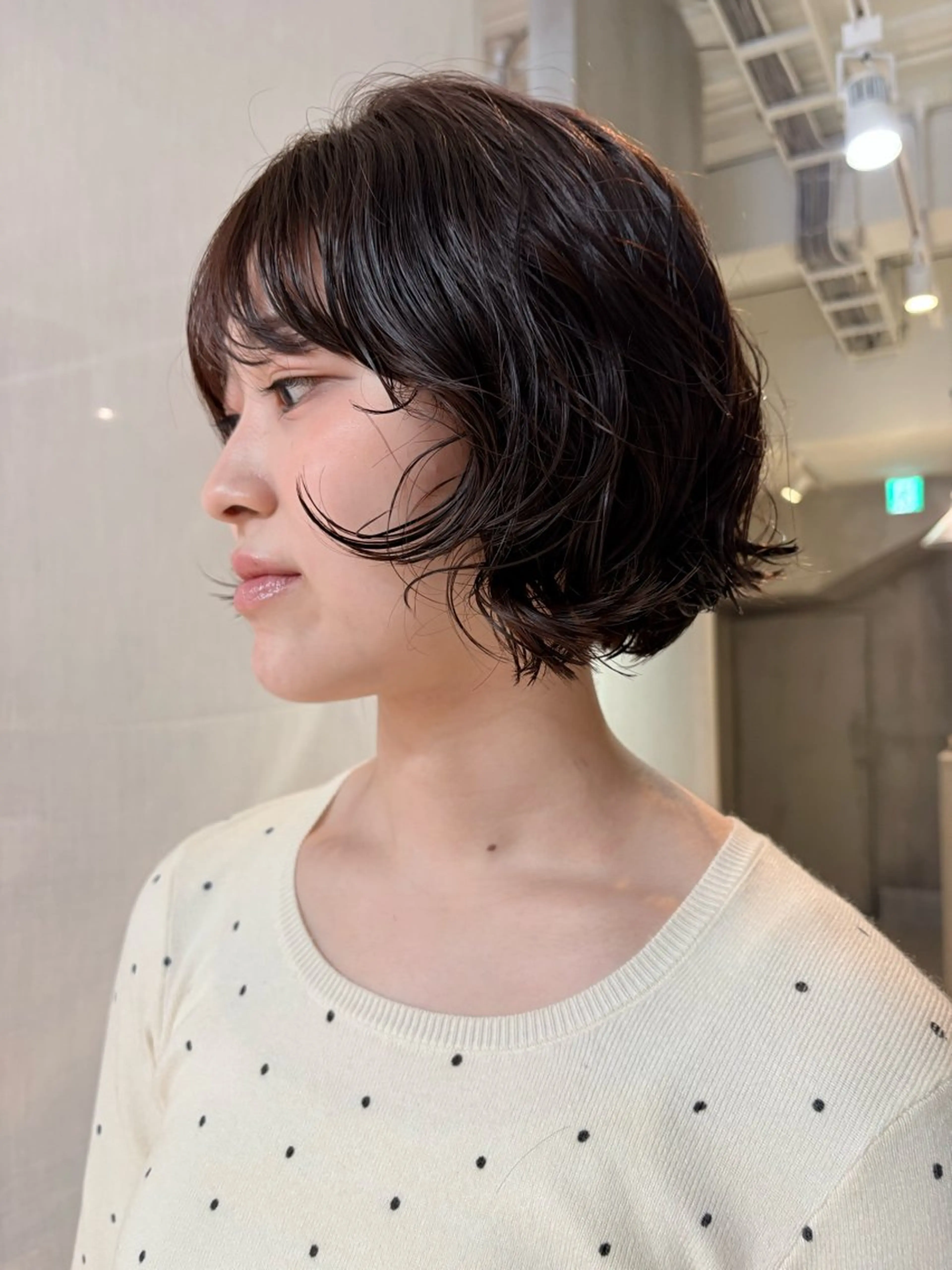 ショート パーマ マツイ モモノのヘアスタイル