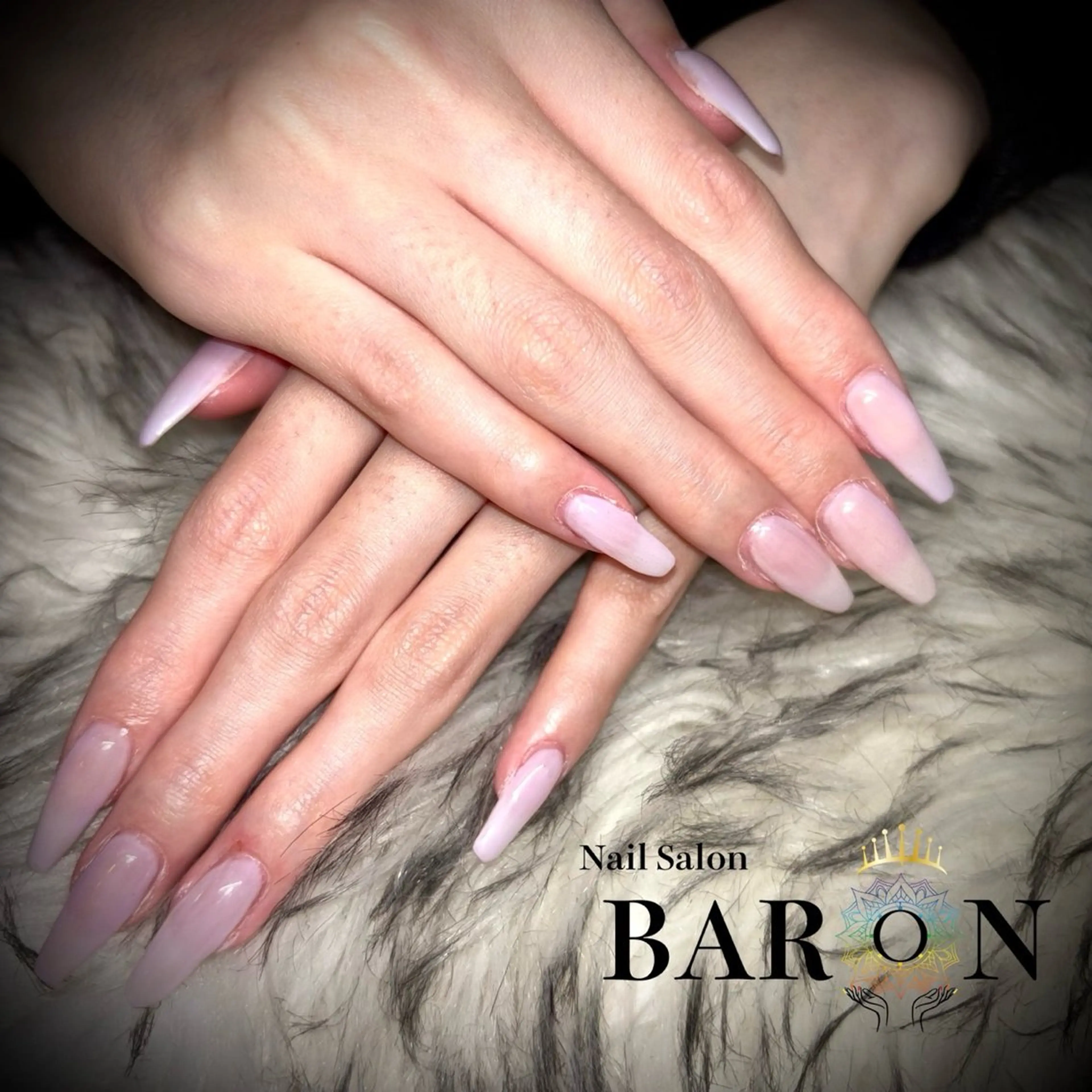 ネイル ワンカラーネイル パステルネイル パープル シンプルネイル ♛︎BARON♛︎ MASHIROのネイルデザイン