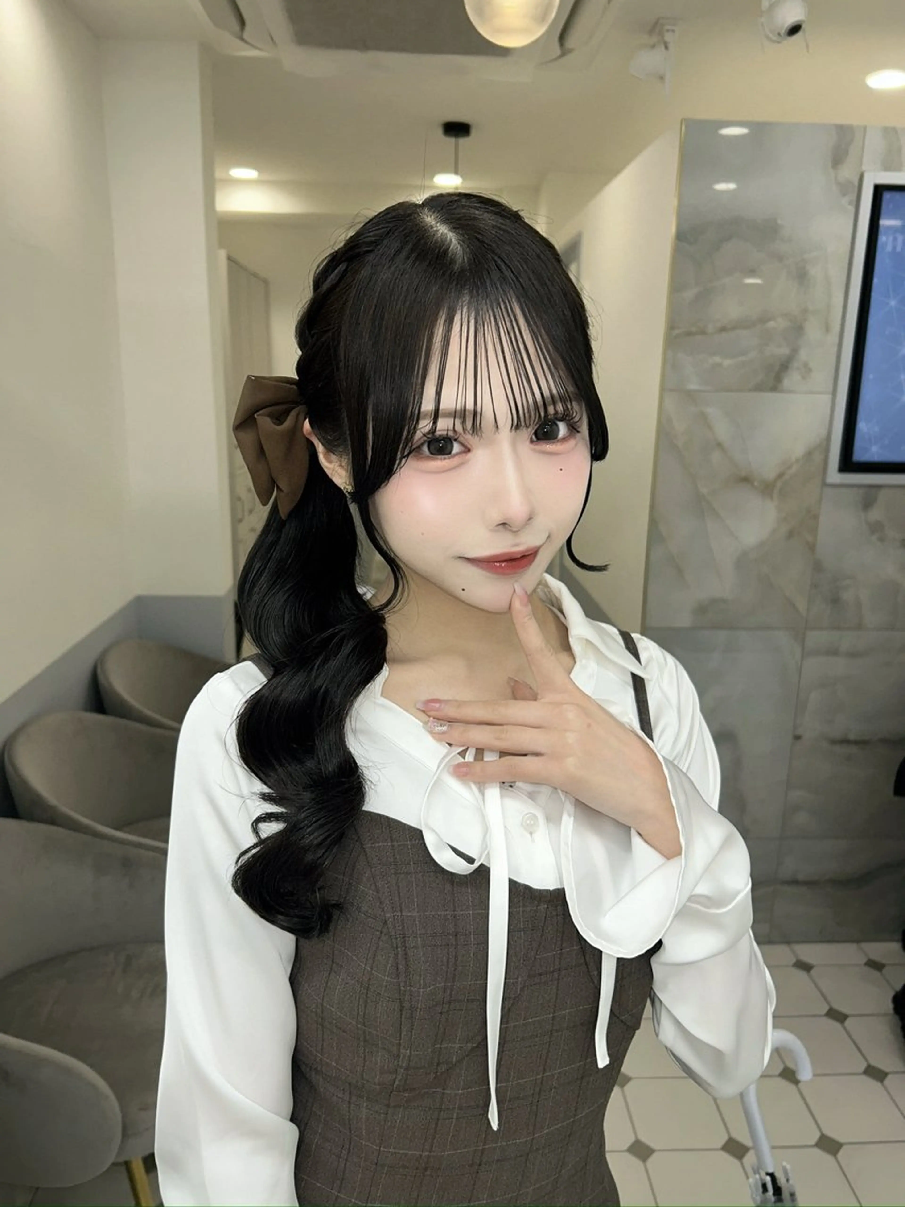ロング カット トリートメント 💎りあん/大須/栄 ブリーチなしWカラーのヘアスタイル