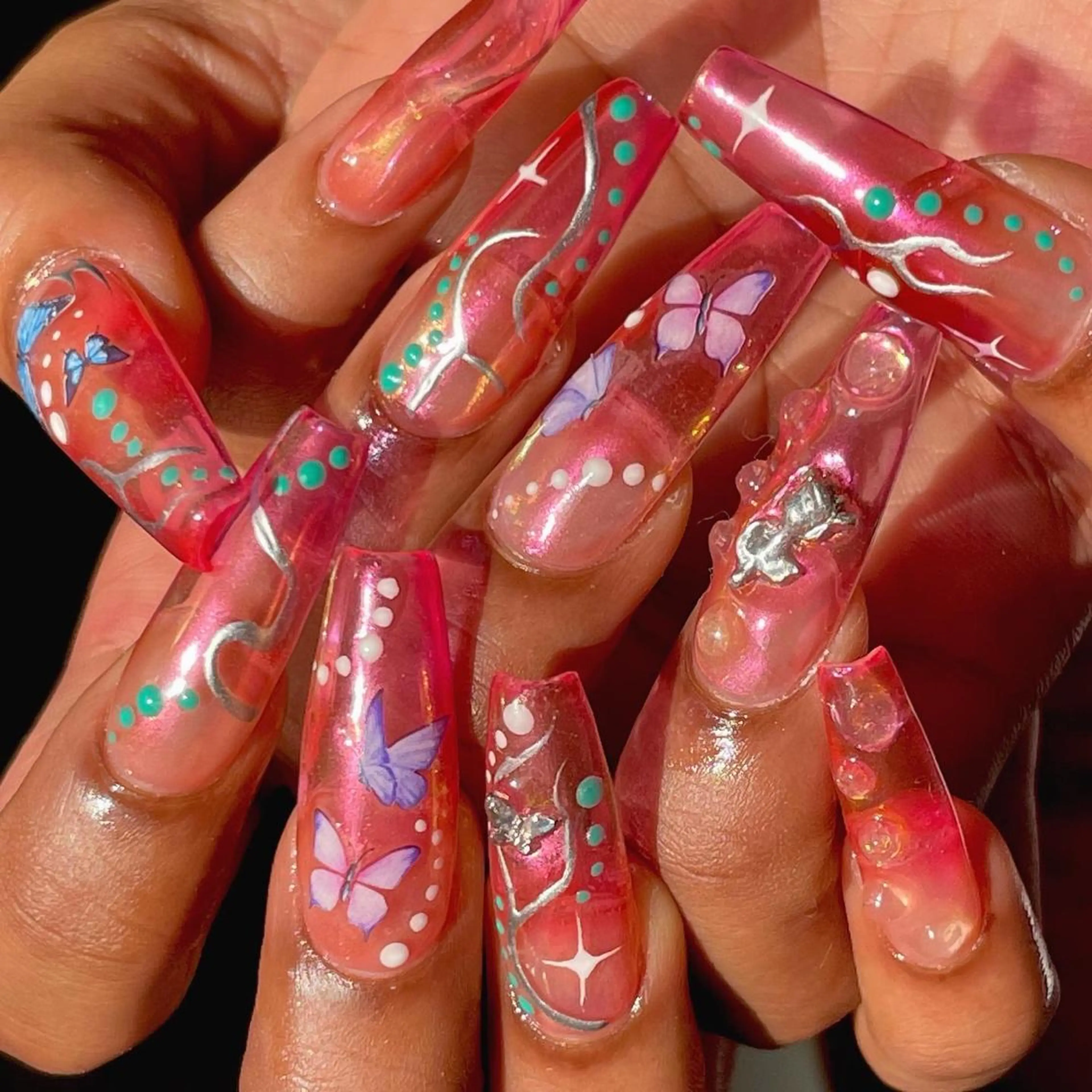 ネイル クリアネイル ハンドネイル ハンドケア MIDORI 個性派/海外ネイルのネイルデザイン