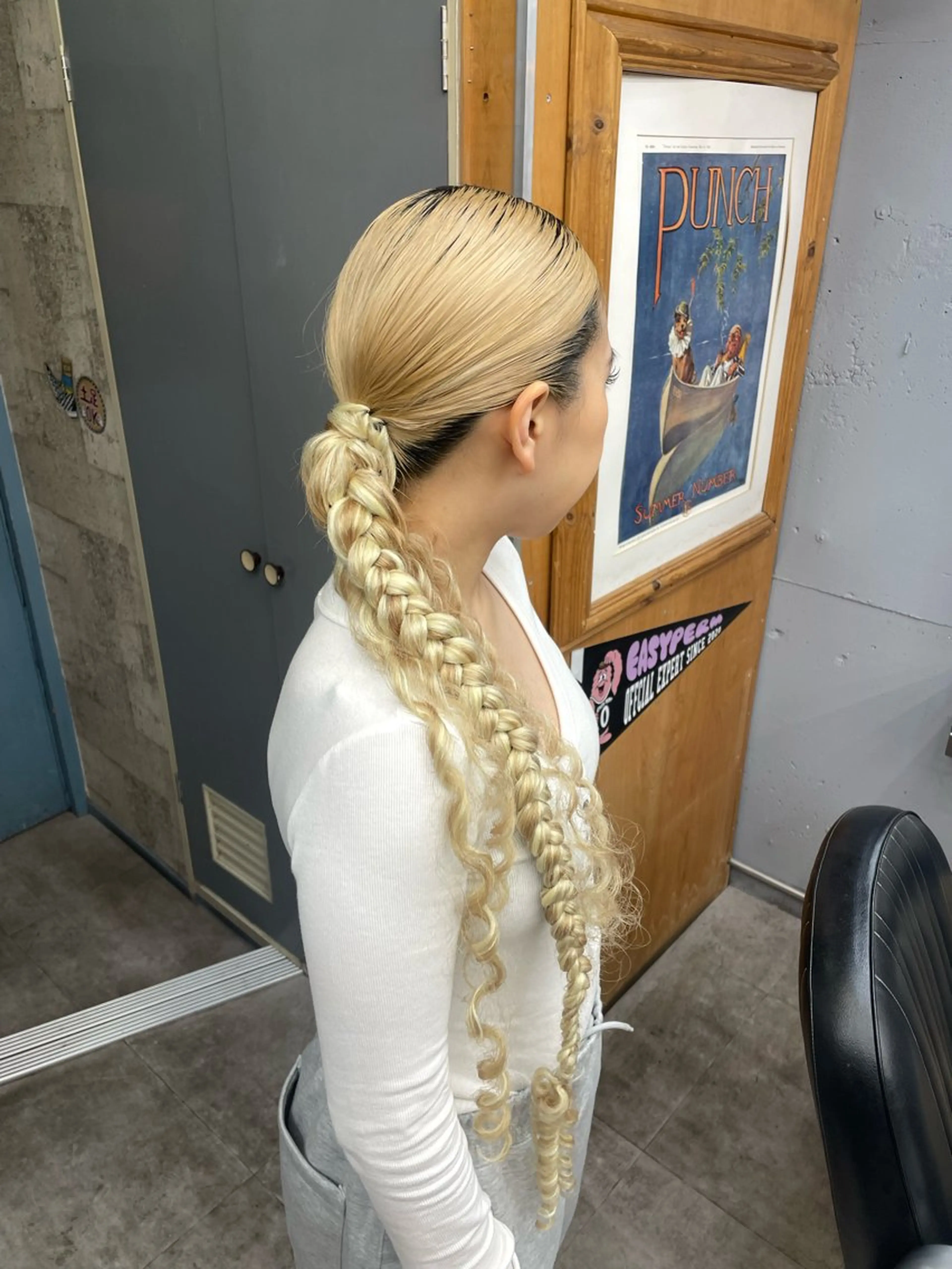 ヘアアレンジ エクステ ヘアセット エクステ/コーンロウ KURUMI⛓️🔥のヘアスタイル