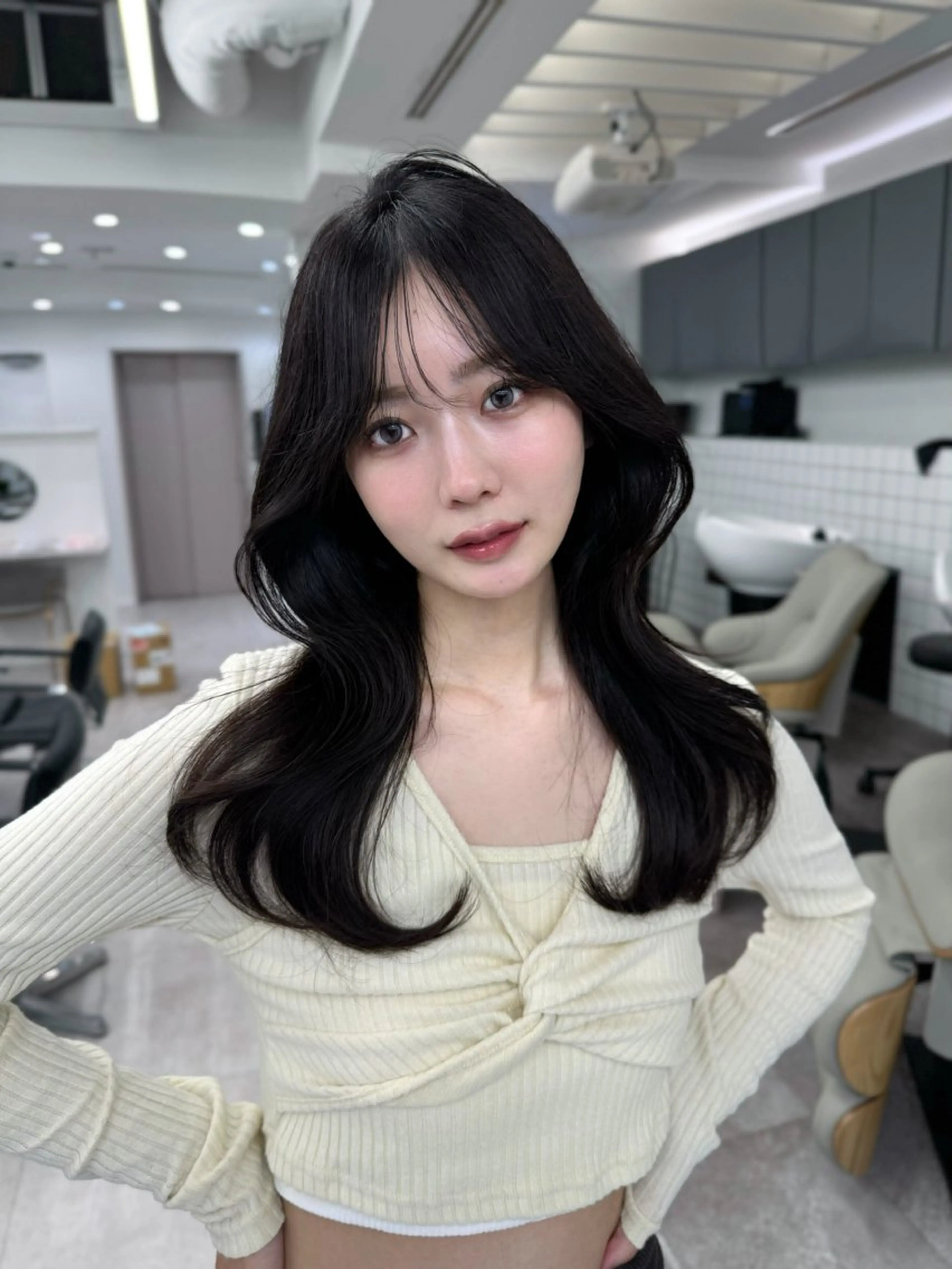 セミロング 映える顔まわり/前髪 特化 💗 ユキマのヘアスタイル