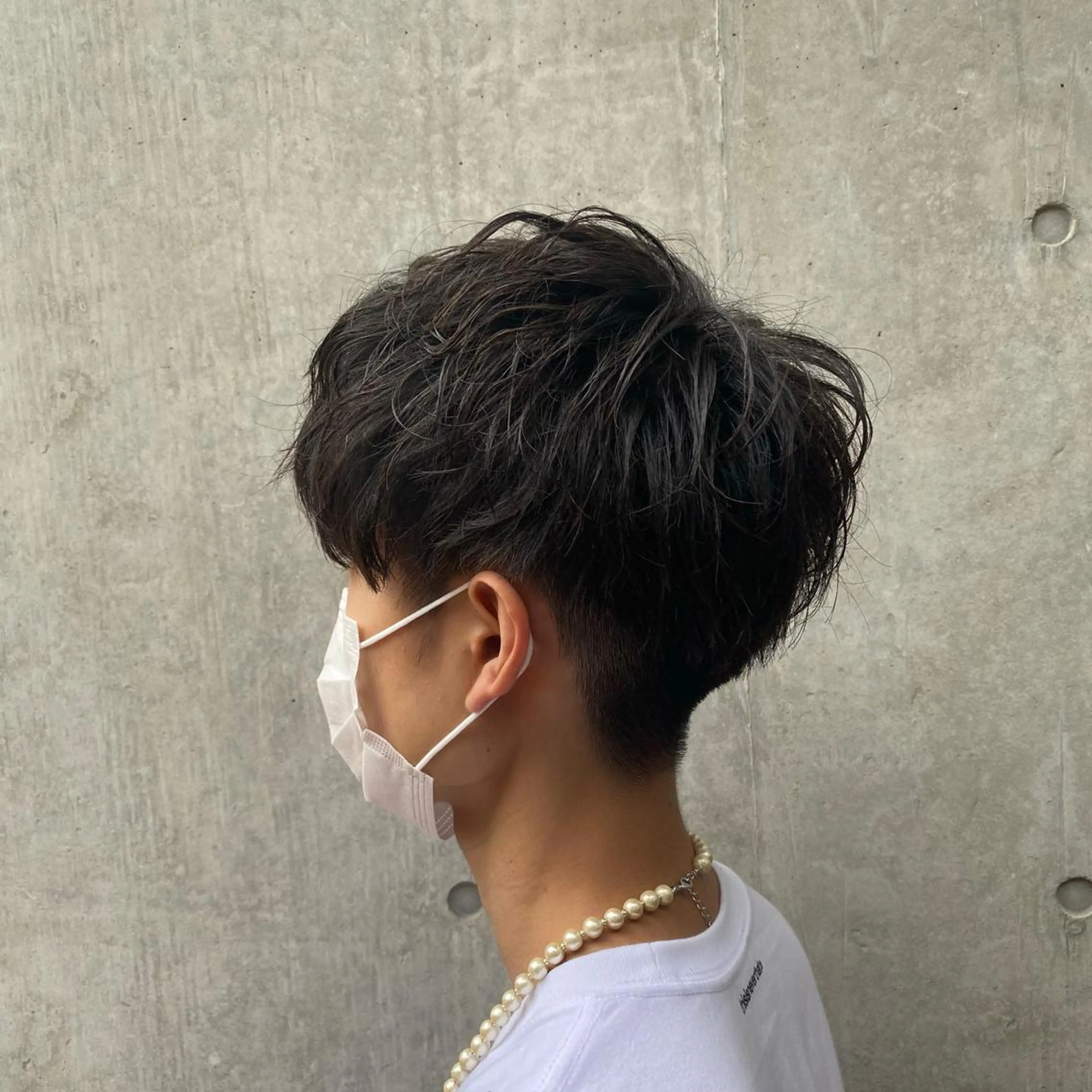 ショート パーマ メンズ カット パーマ unopulir Vamos店所属・梅田茶屋町メンズ 専門美容師 山元一平のヘアスタイル