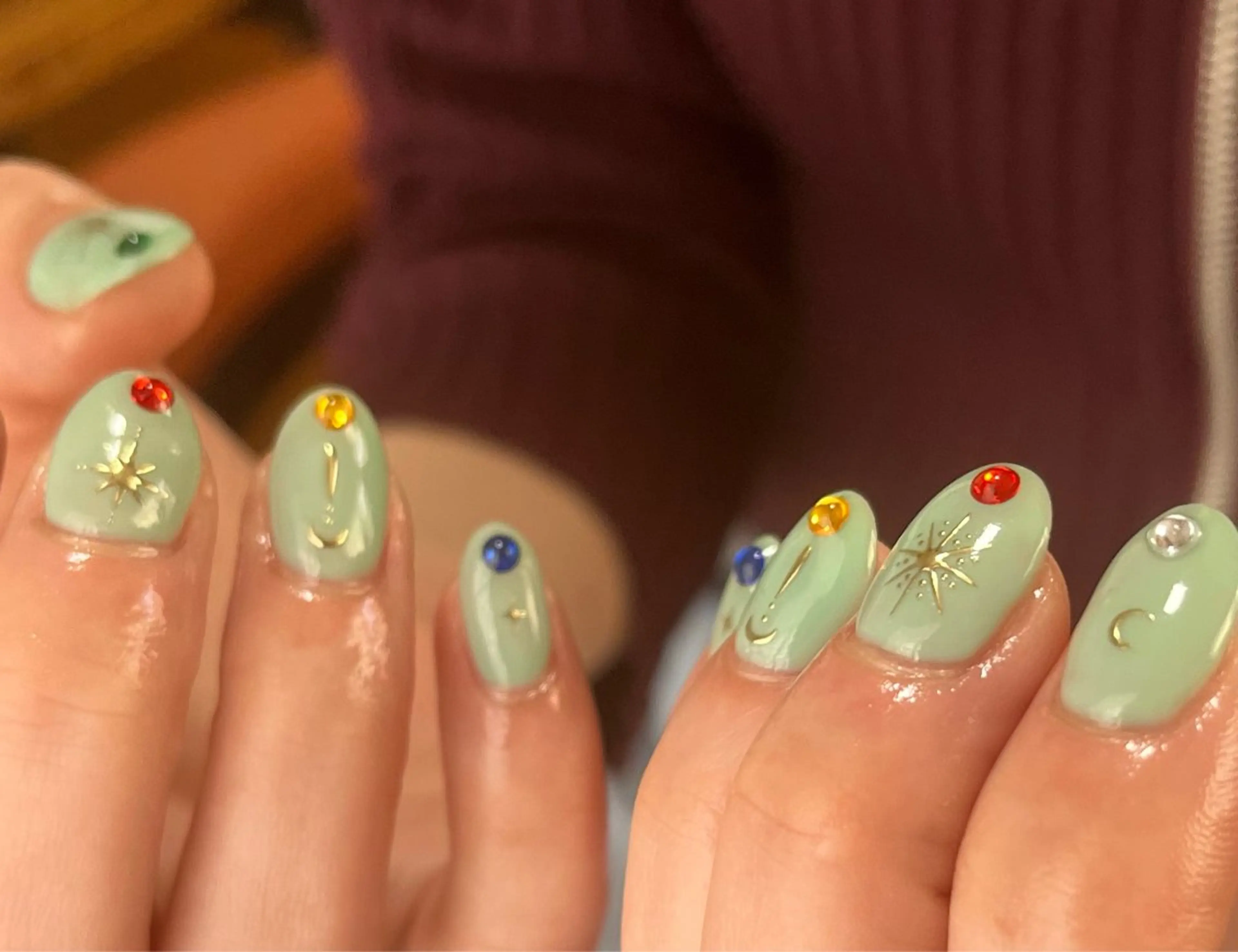 ネイル ハンドネイル tsumeya ゆるかわ手描きネイルのネイルデザイン