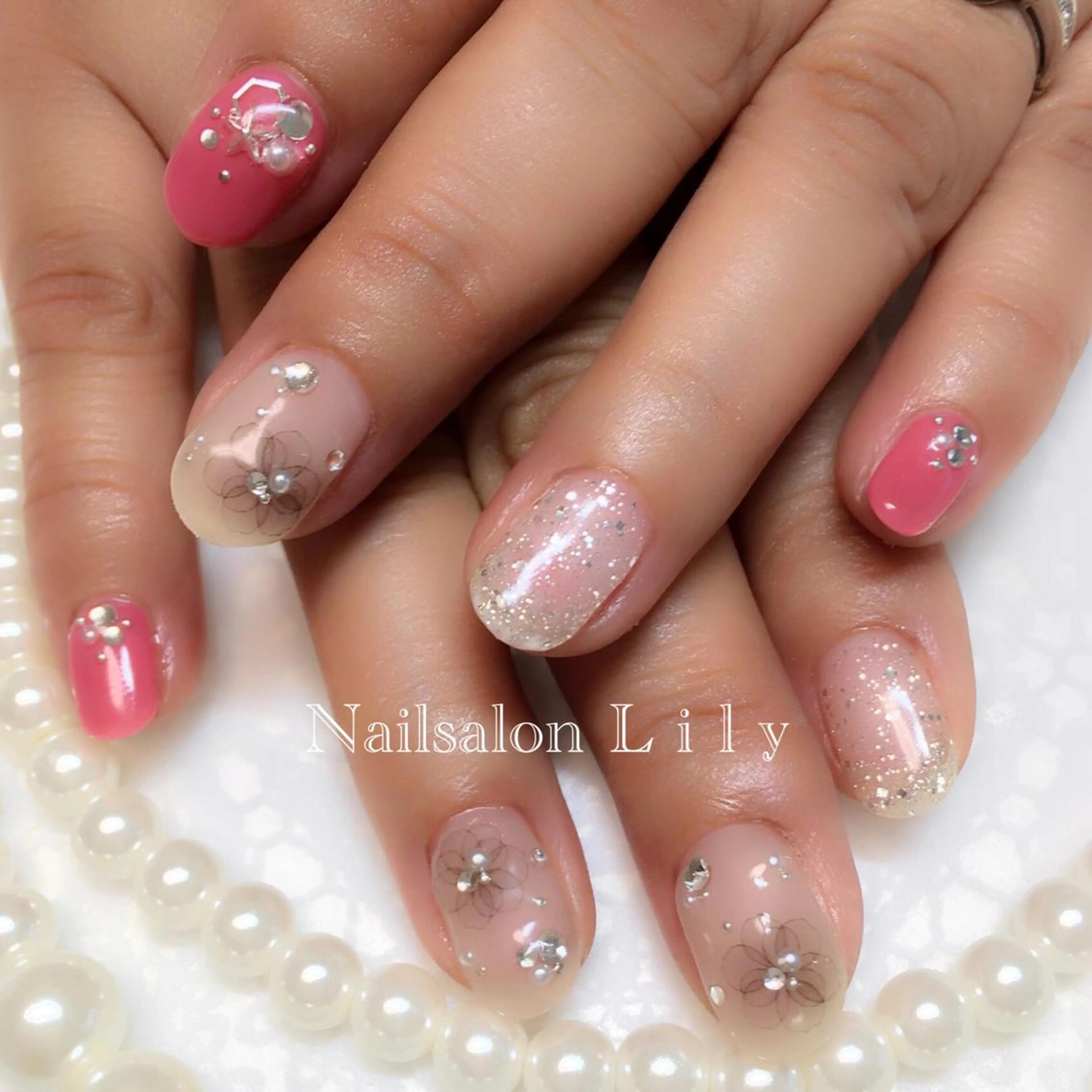 ネイル クリアネイル Lily*nail 🌻Mii🌻のネイルデザイン