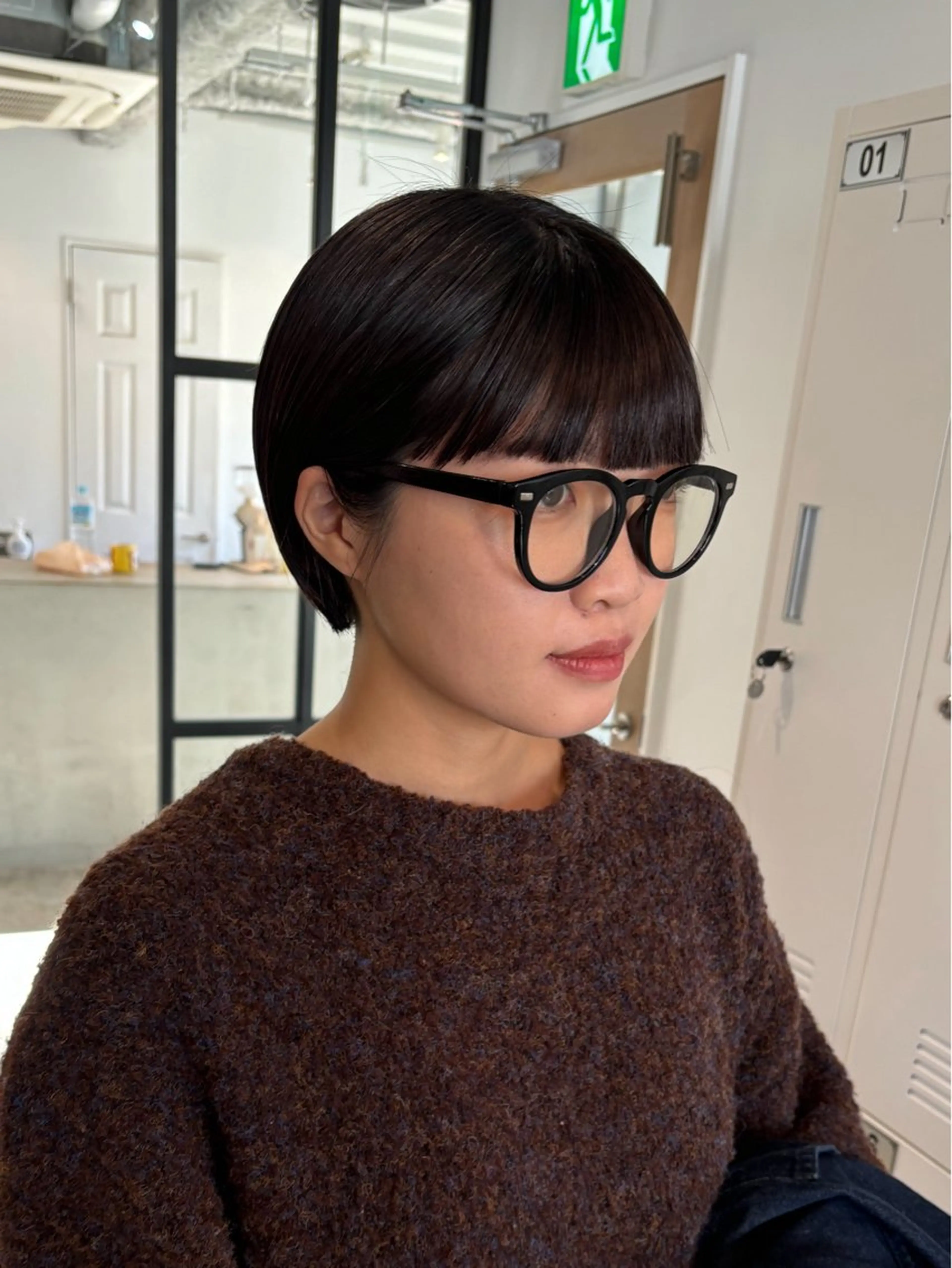 ショート カラー 丸みショート ショートヘア カット ヘアカラー トリートメント Takuma Suzuki中目黒のヘアスタイル