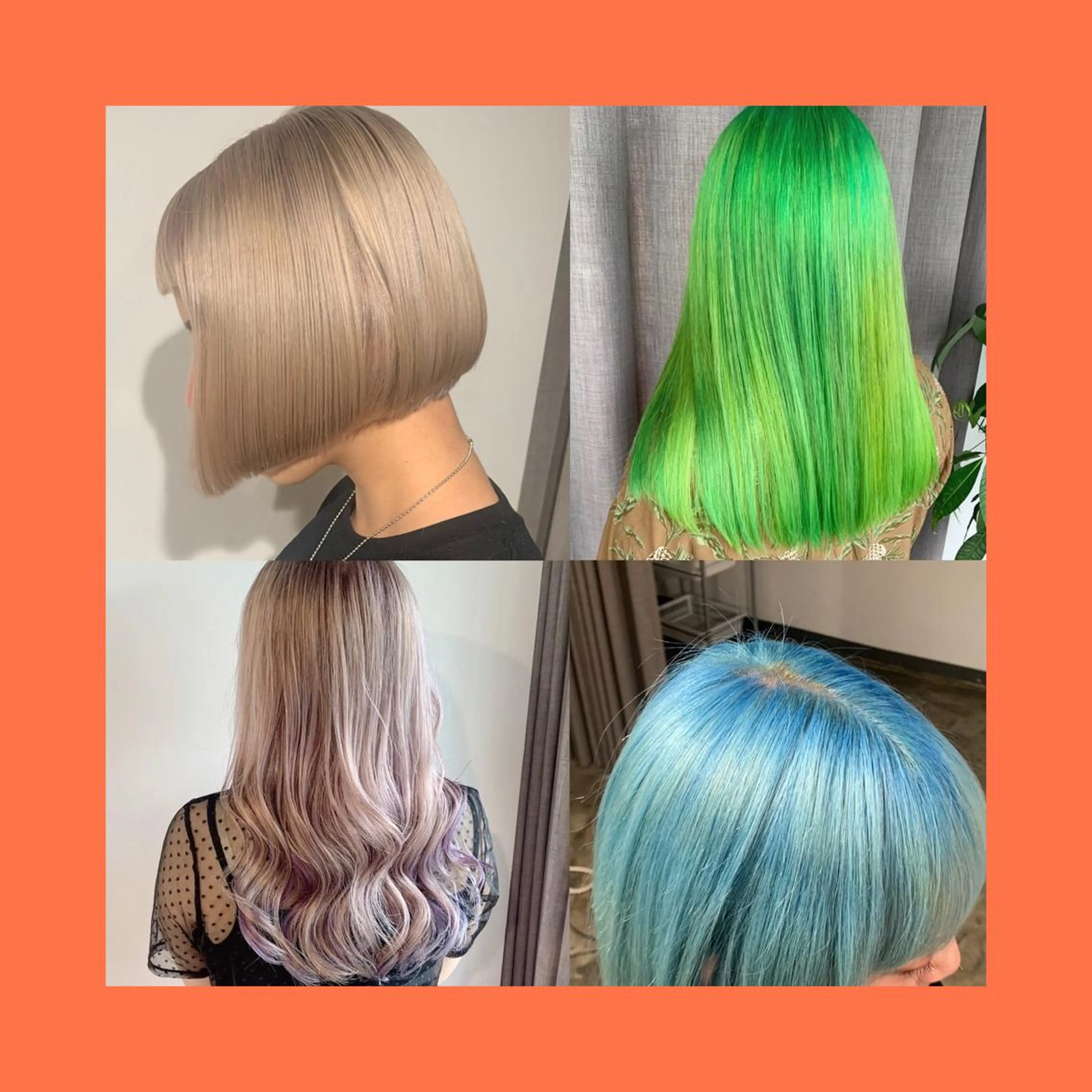 ミディアム カラー ヘアカラー トリートメント ヘアセット ✨艶ブリーチカラー ✨四ノ宮裕己のヘアスタイル