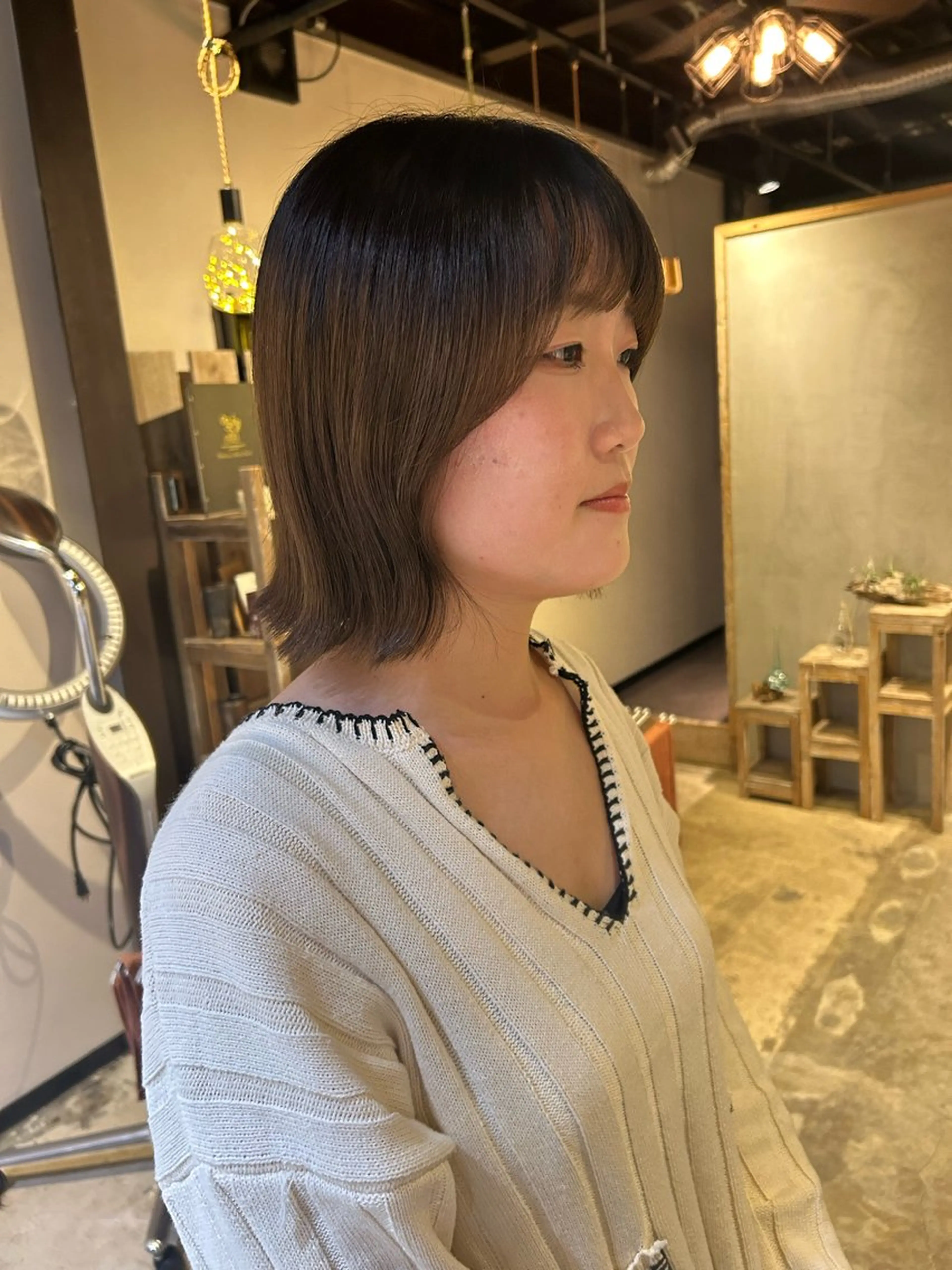 ショート ボブ 外ハネヘア 北原 紗希のヘアスタイル