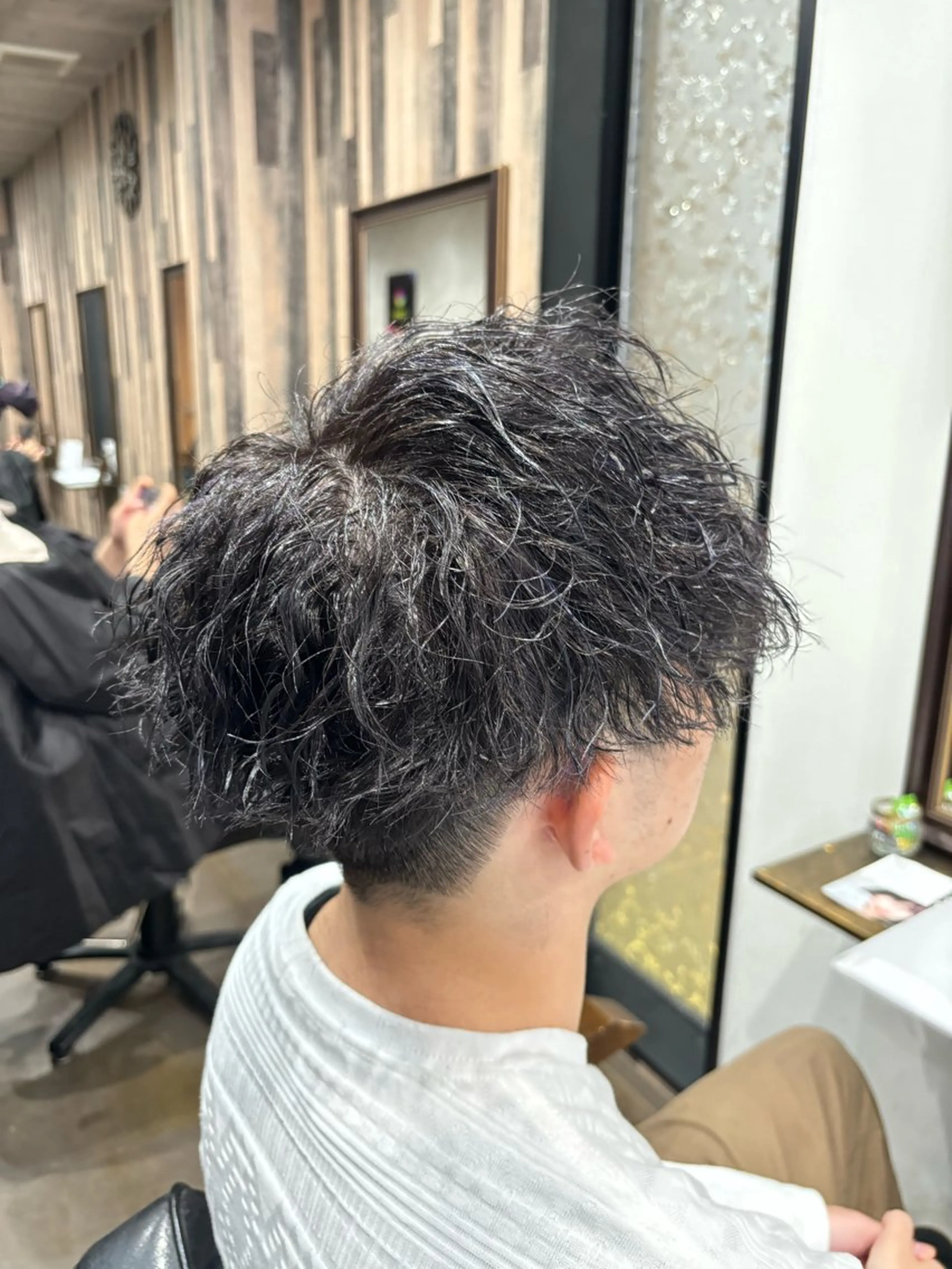 パーマ メンズ パーマ職人🔥／短髪 執行役員／YUTAのヘアスタイル