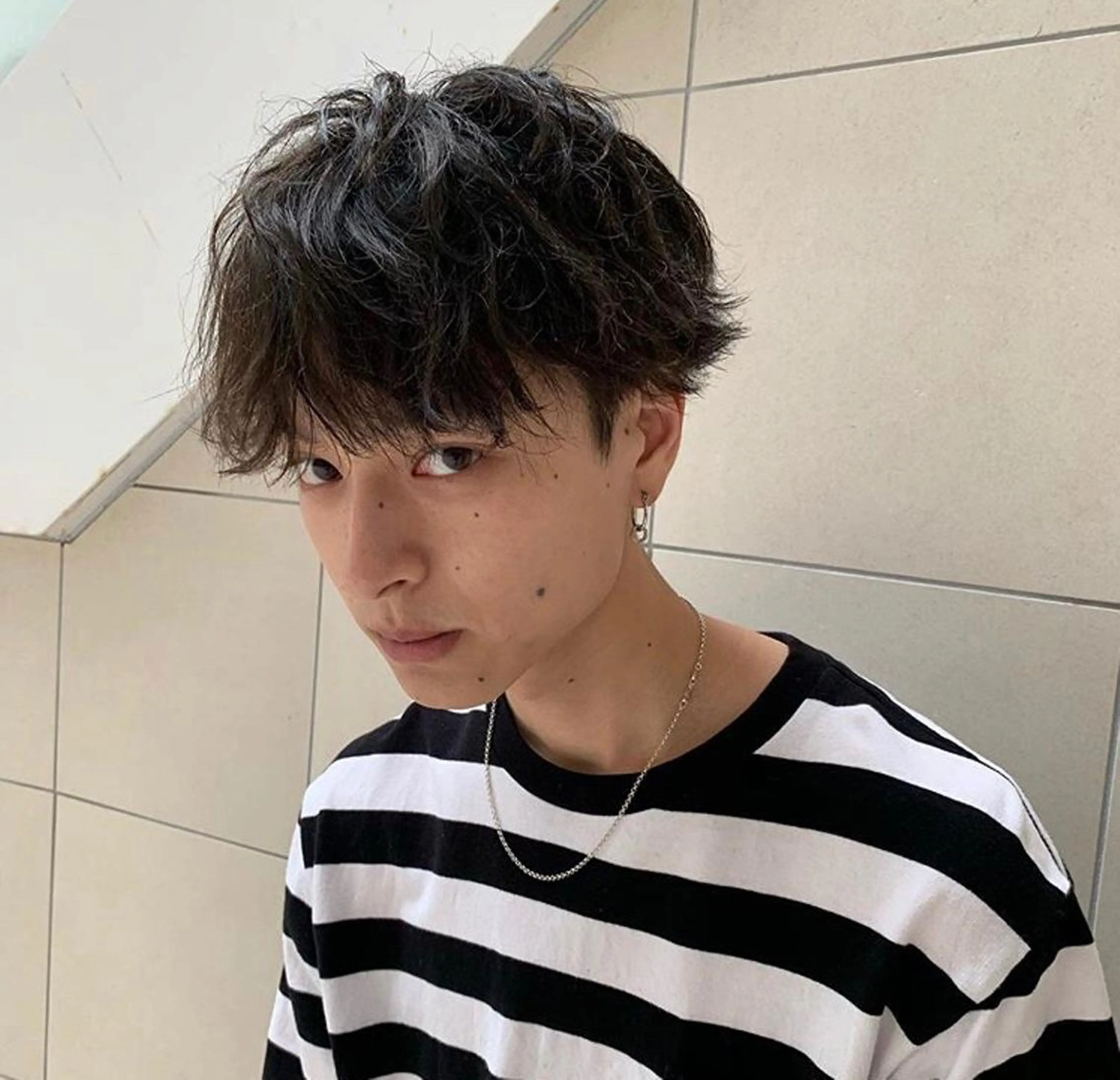 メンズ 透明感カラー・ 髪質改善🩵イケダのヘアスタイル