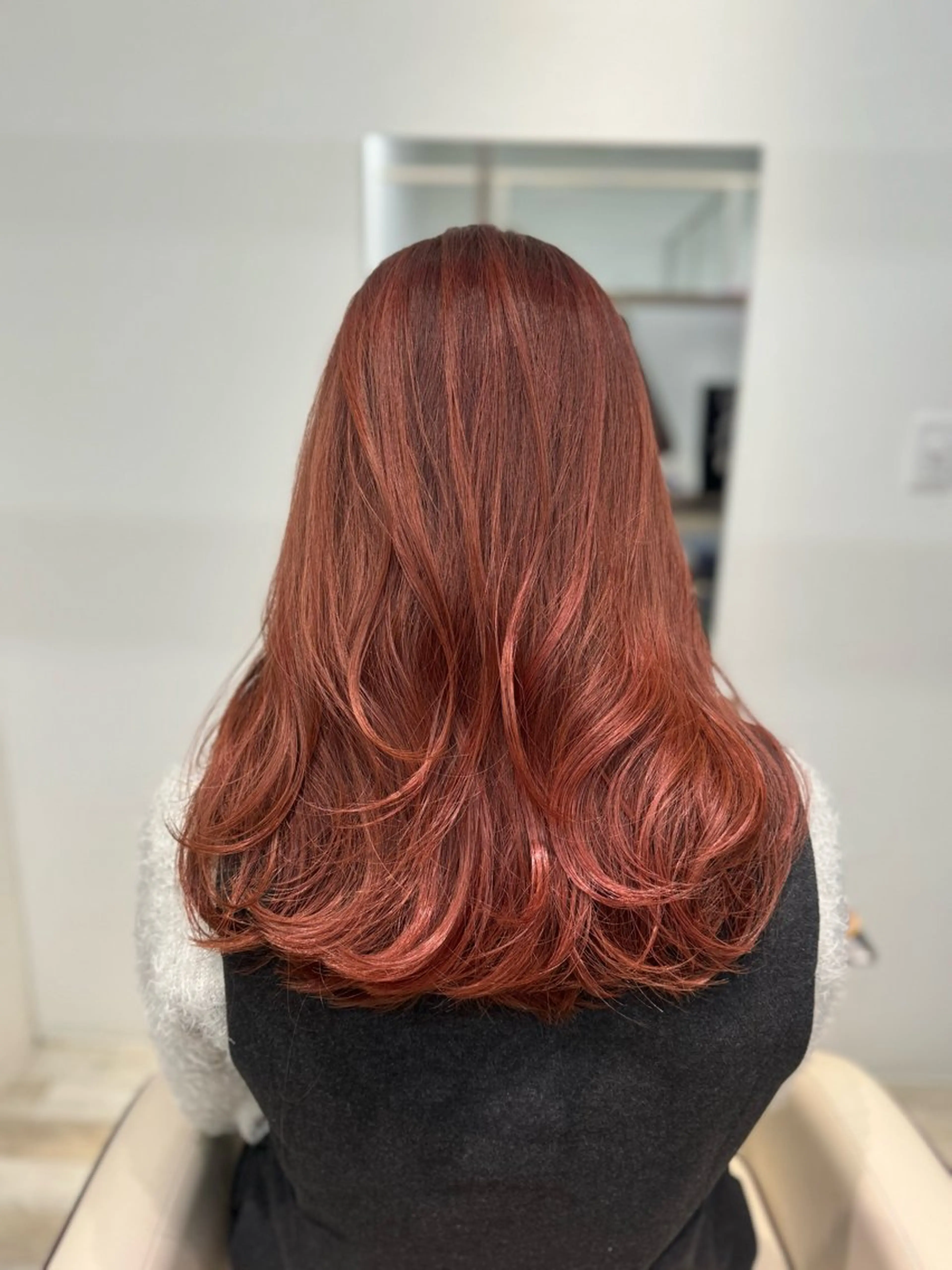 ロング カラー ブリーチ ブリーチなしカラー 髪質改善 ロング トリートメント 髪質改善×艶カラー Haruのヘアスタイル