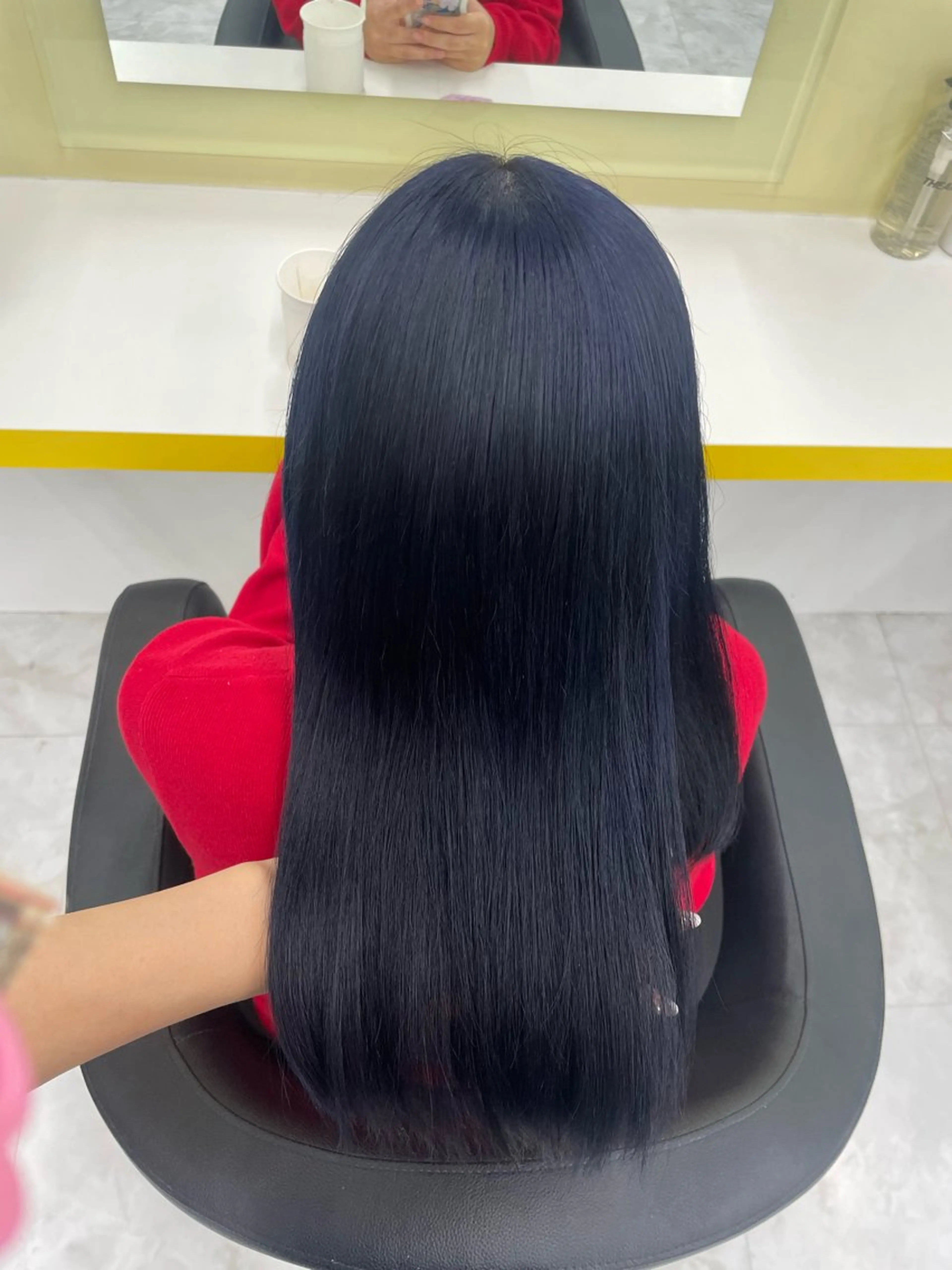 ロング カラー ヘアカラー トリートメント ヘッドスパ ヘアセット 🦋色落ち綺麗カラー メンズYUZU🦋‪のヘアスタイル