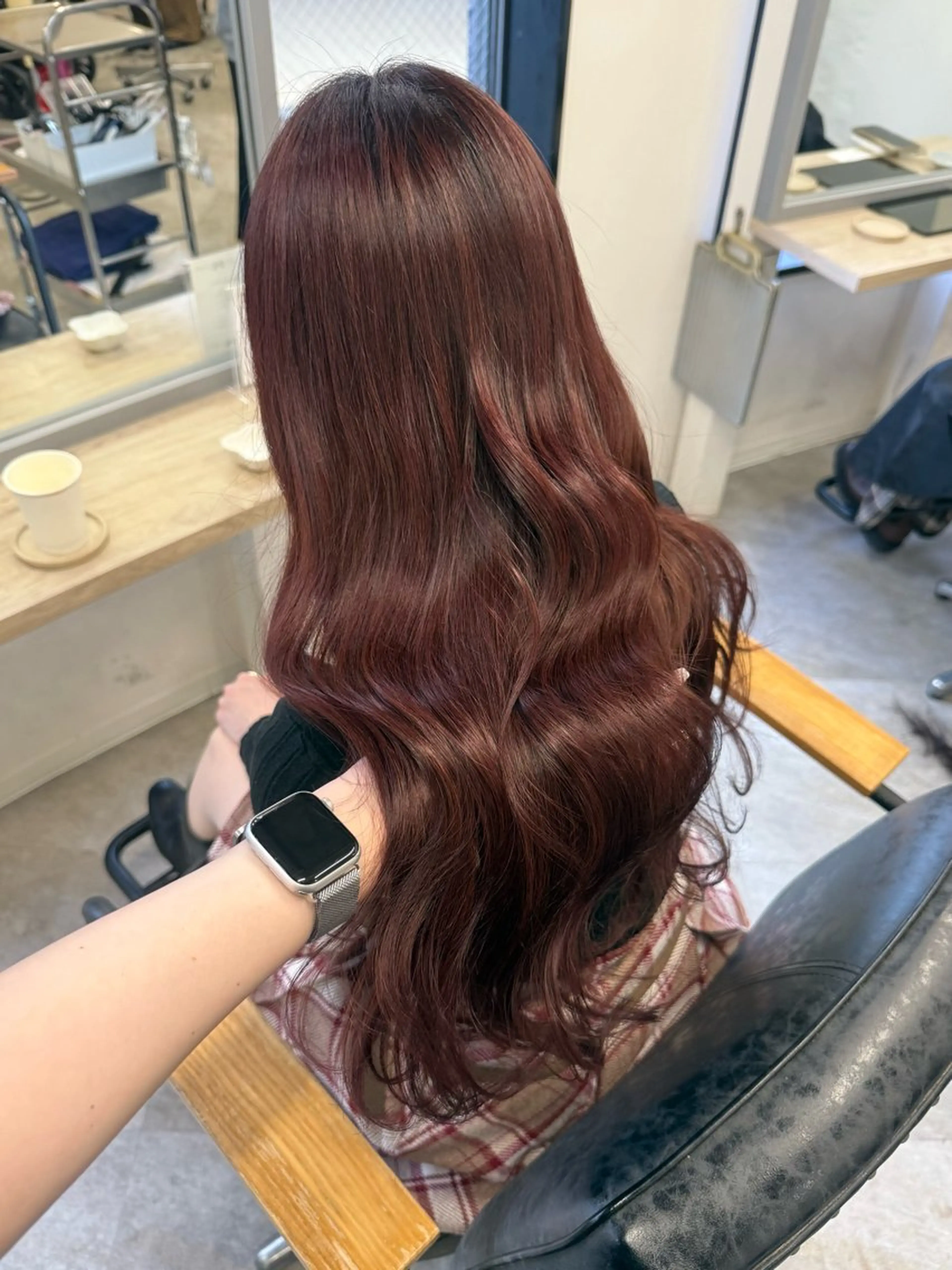 ロング カラー ヘアアレンジ ブリーチ ブラウンカラー ダブルカラー ブリーチなしカラー ピンクカラー ヘアカラー トリートメント Himawari♡ 柔らかいカラーのヘアスタイル