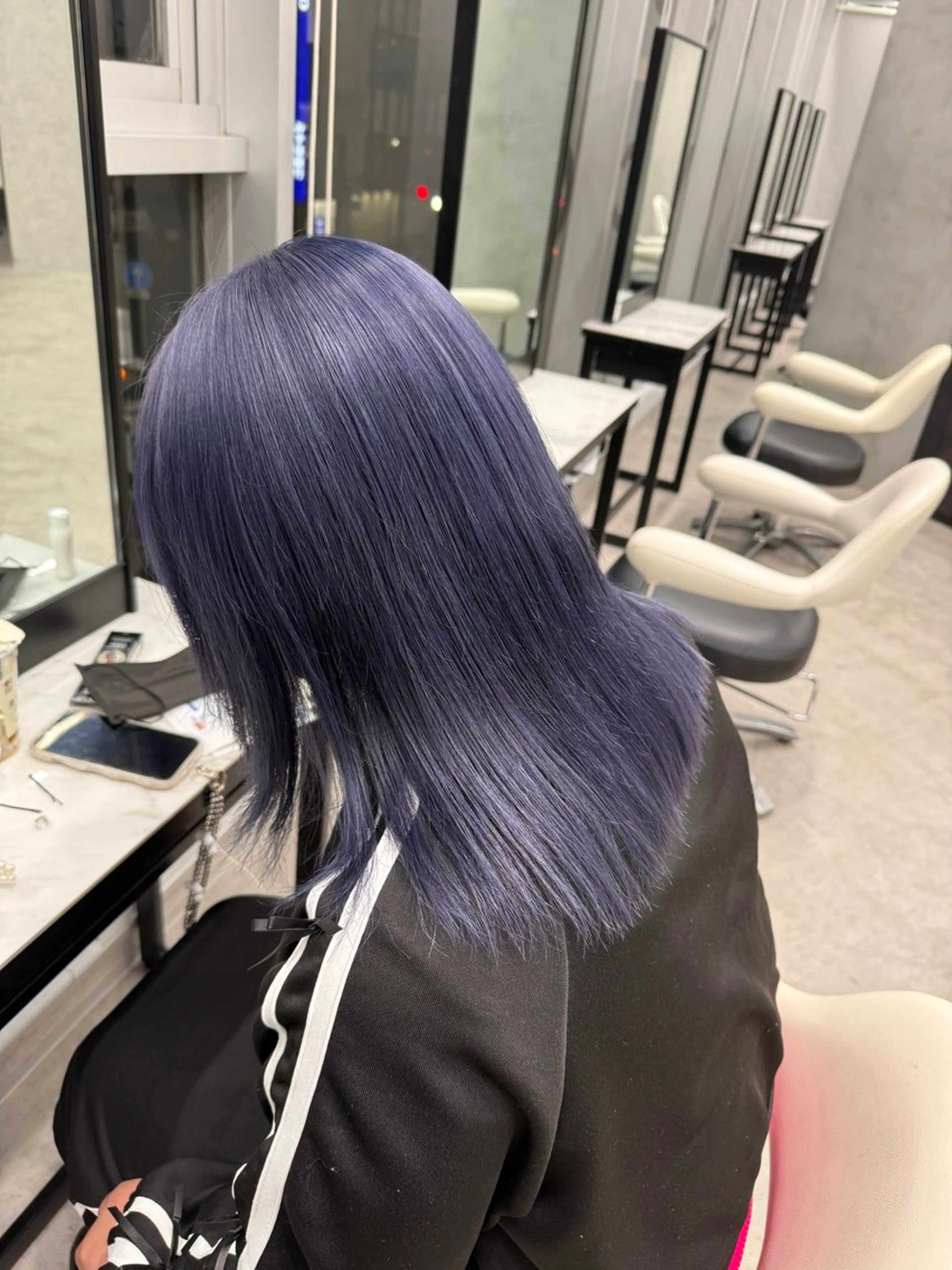 カラー ブルーカラー シルバー ヘアカラー カット¥1100 / 𝙍𝙪𝙣𝙖⟡.のヘアスタイル