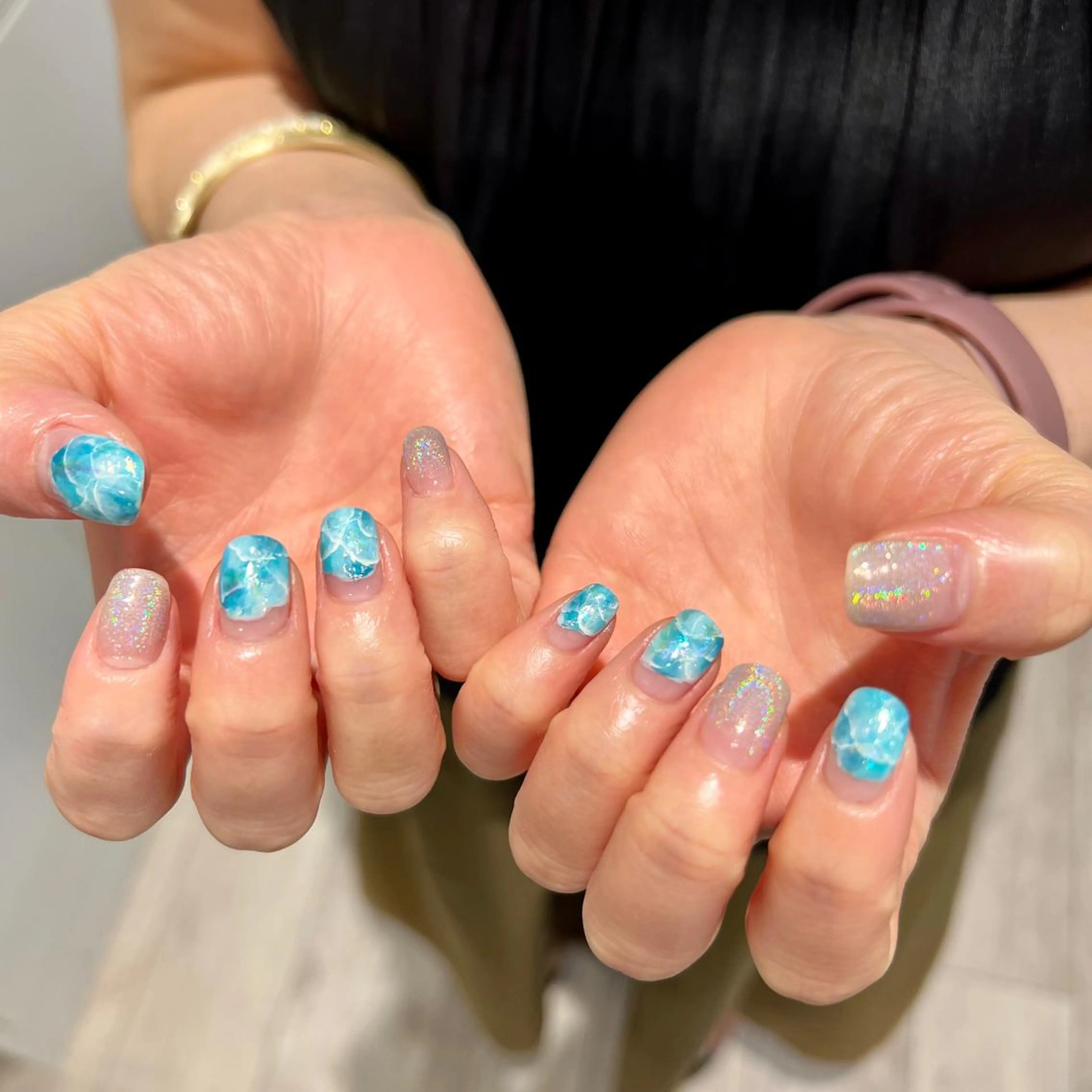 ショート ネイル ハンドネイル REHTOF ｜朝7時Open☀️のネイルデザイン