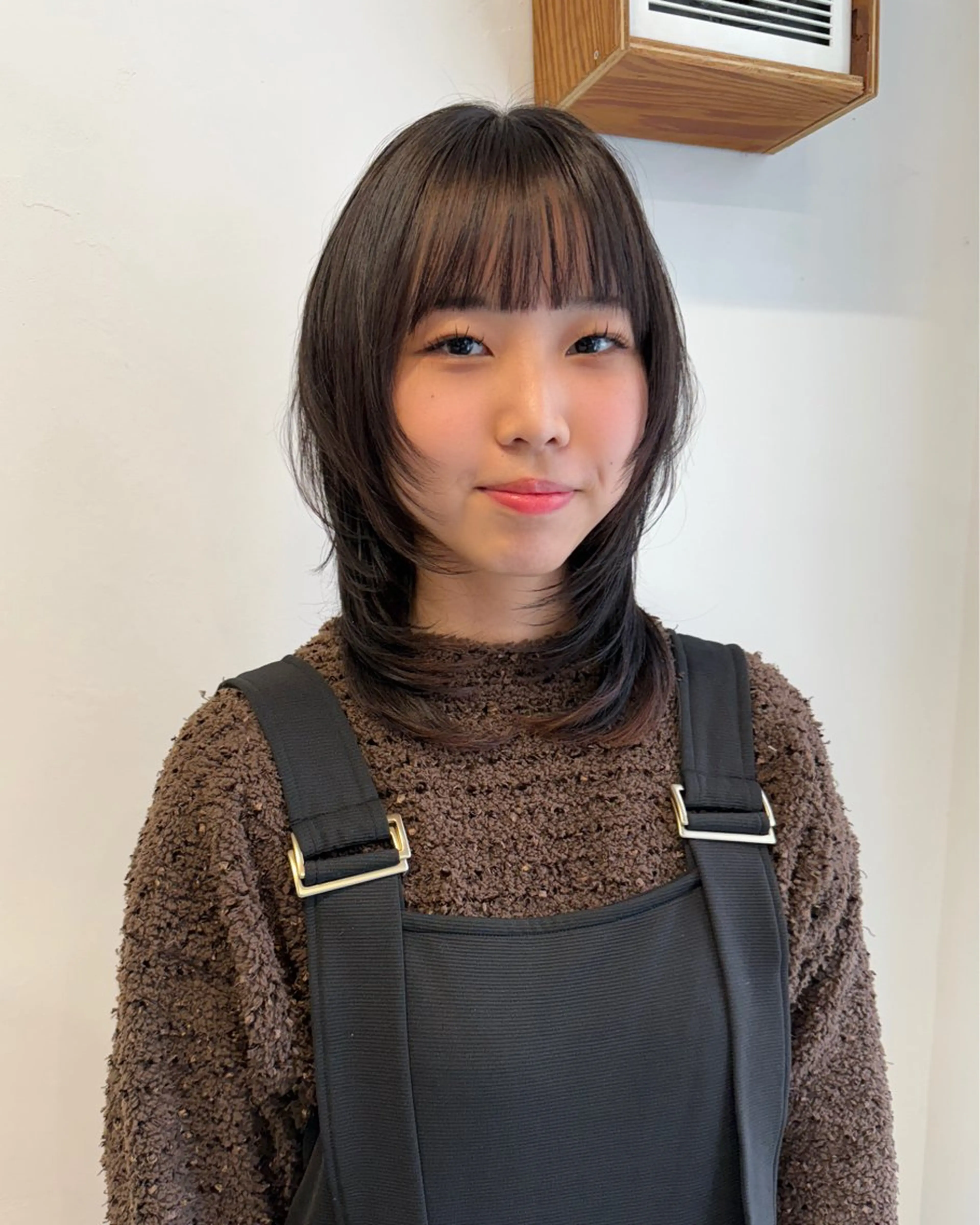 ミディアム ハッシュカット 【韓国レイヤー特化 ハッシュカット】のヘアスタイル