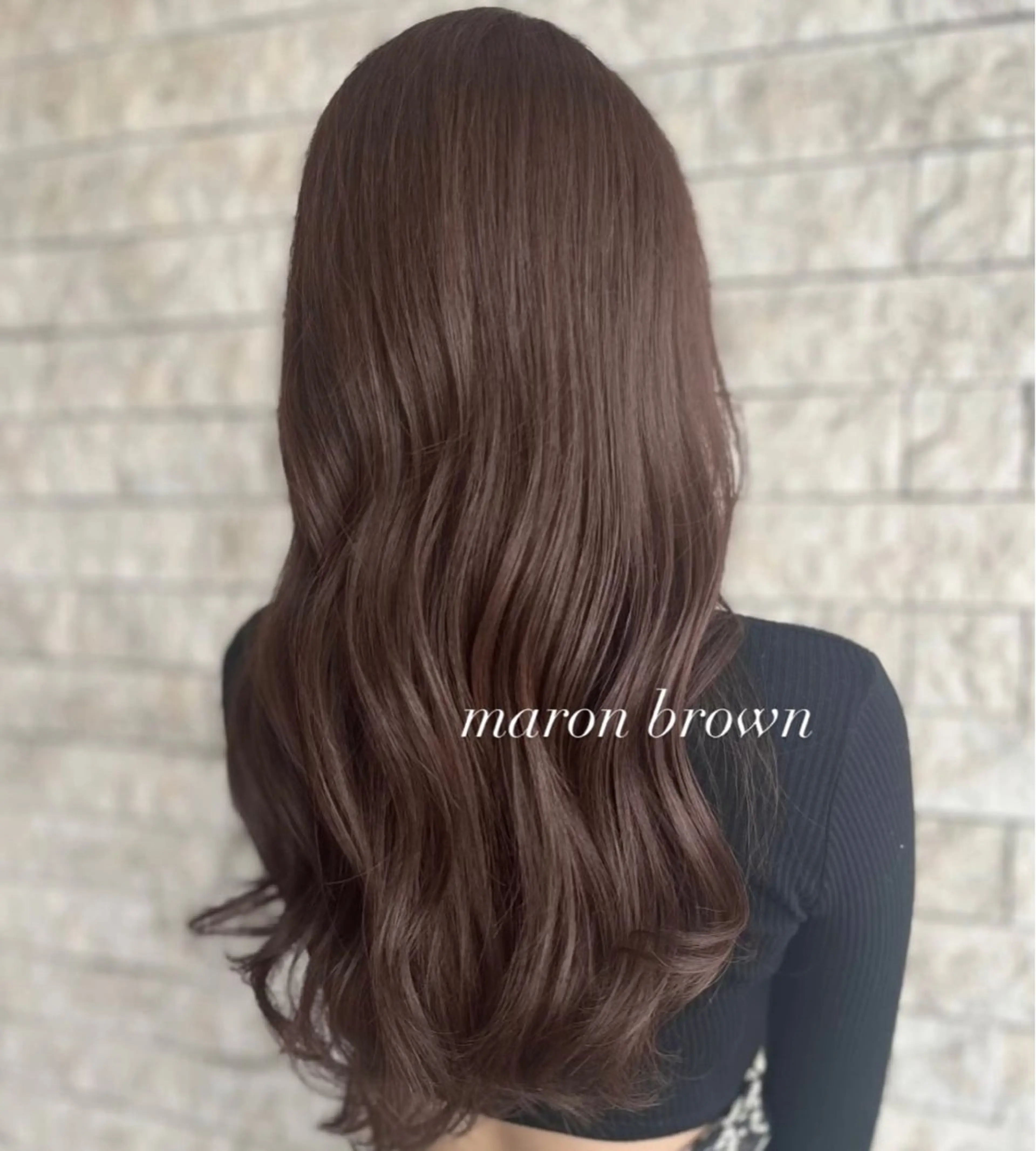 ロング カラー ブラウンカラー マロンブラウン 透明感カラー／ 艶感カラー／RAMUのヘアスタイル