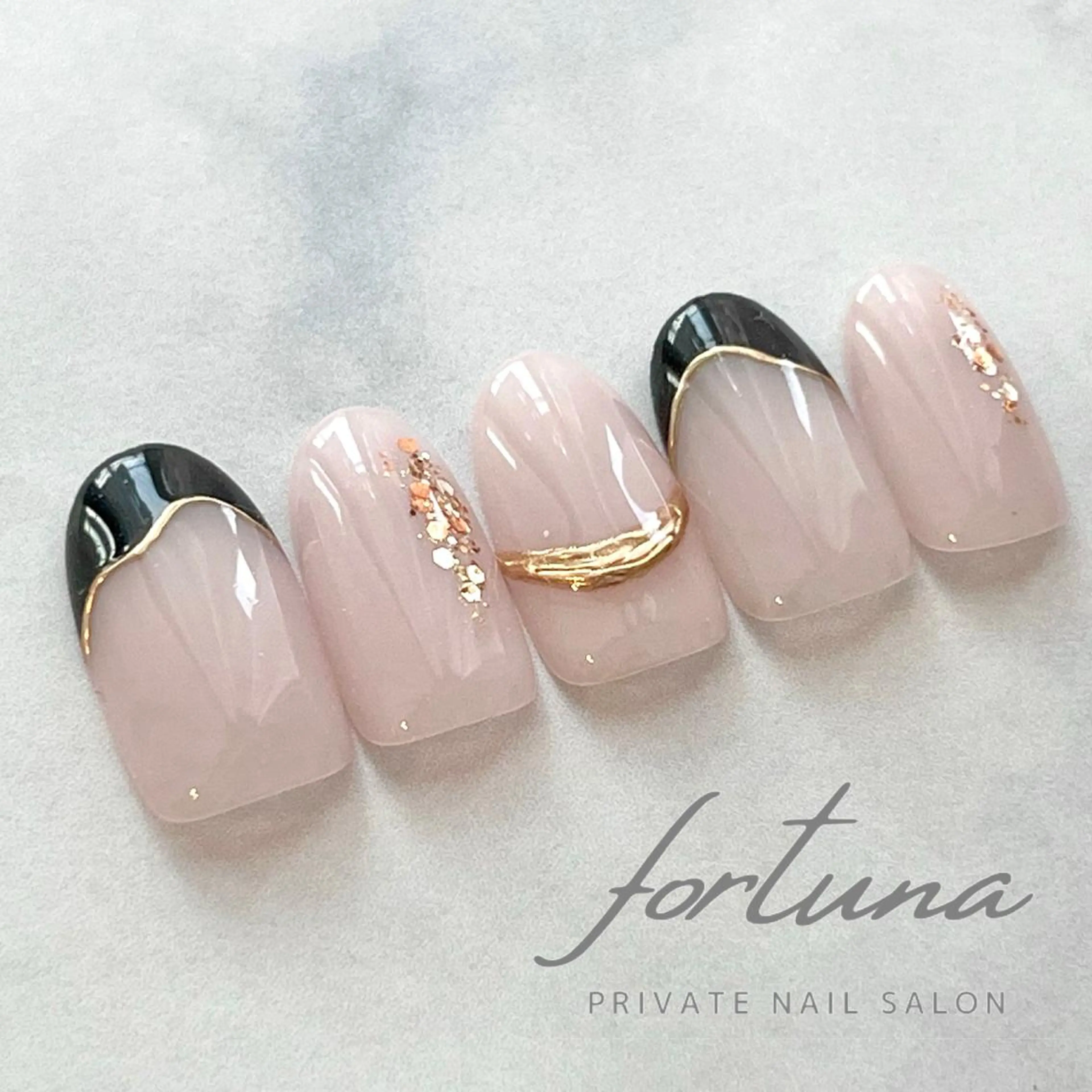 ネイル アートネイル フレンチネイル ミラーネイル ハンドネイル fortuna 武藤裕美のネイルデザイン