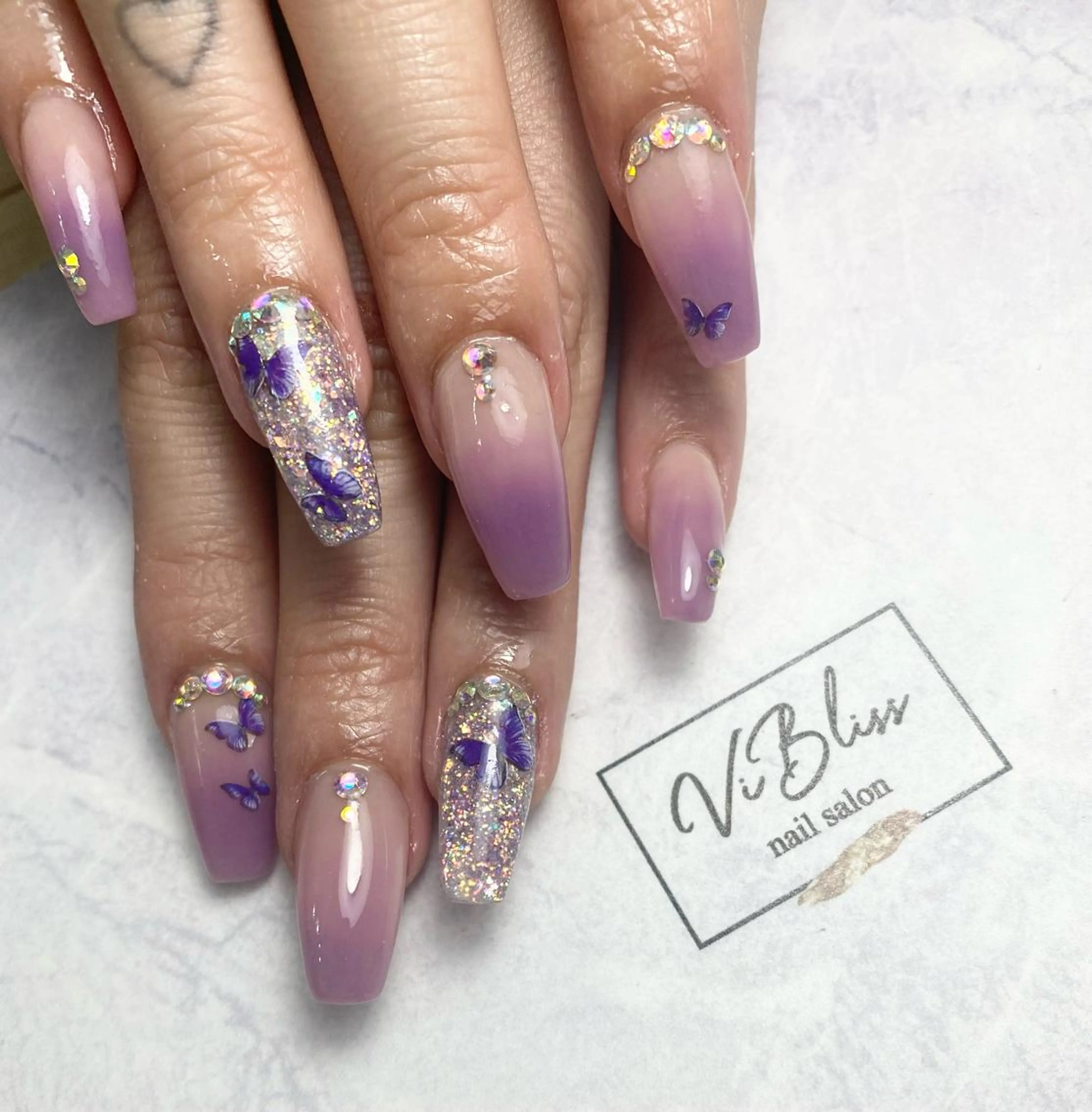 ネイル スカルプネイル nail salon ViBlissのネイルデザイン