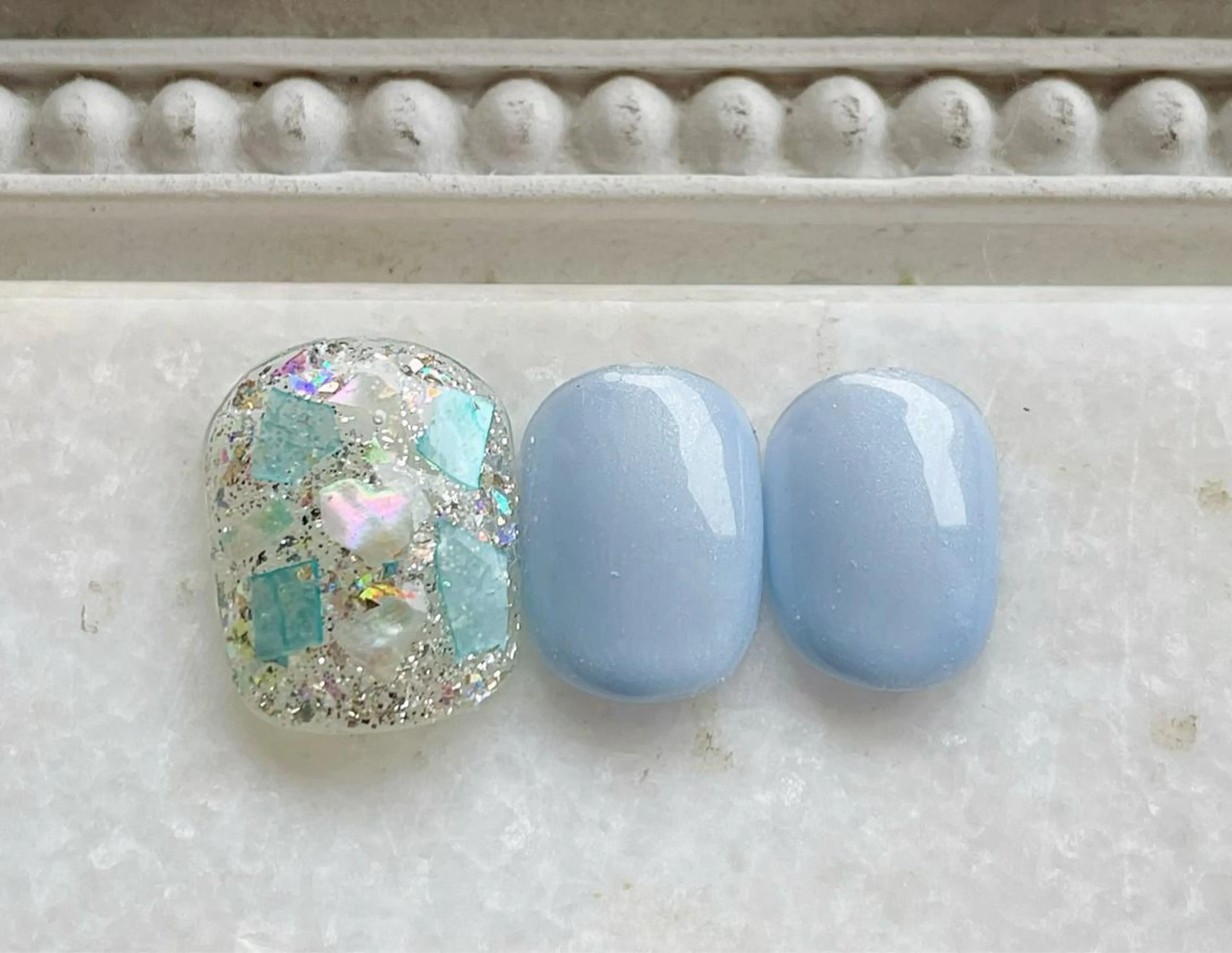 ネイル フットネイル ジェルネイル キラキラネイル パラジェル フットネイル Satomi  のネイルデザイン