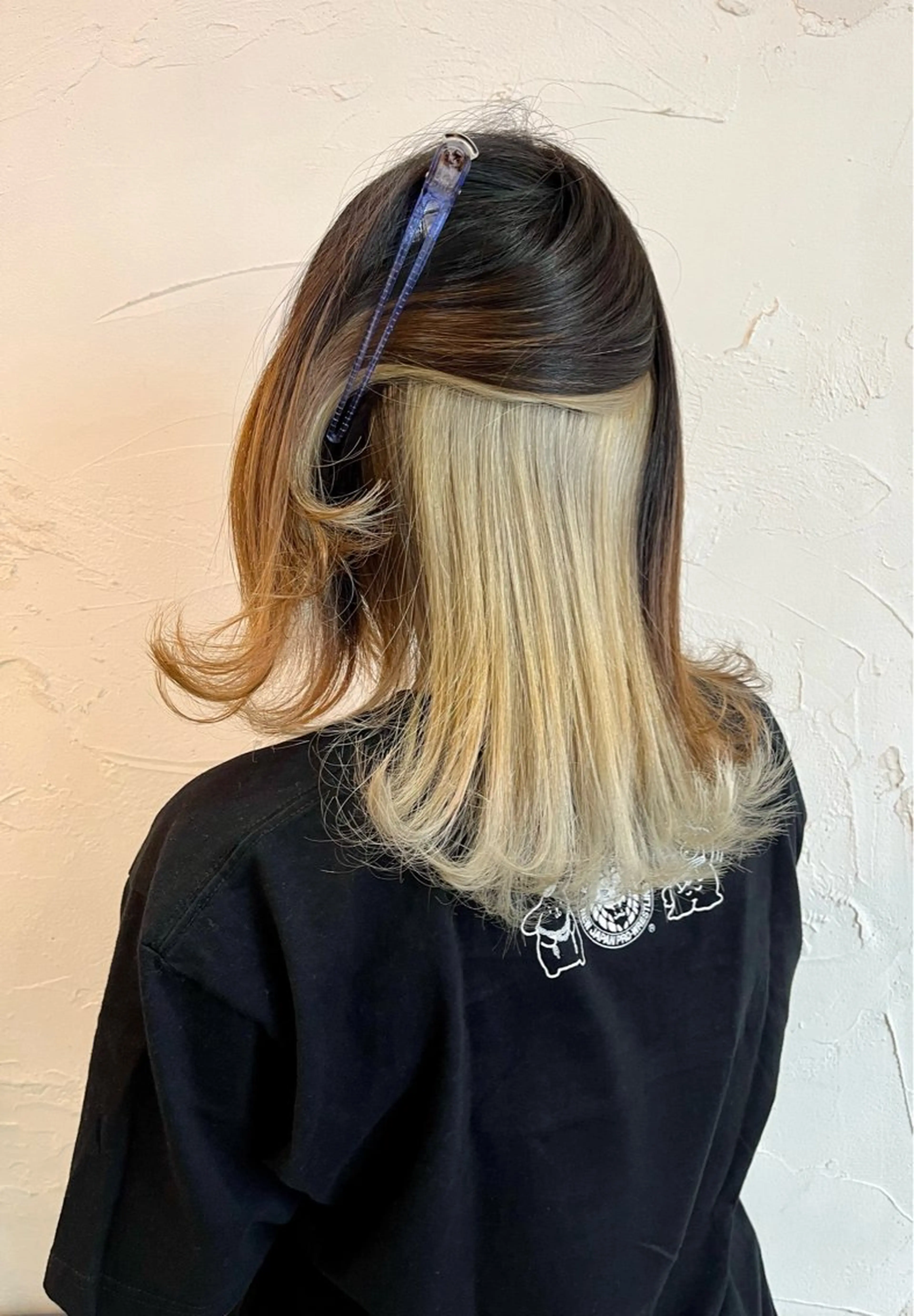 セミロング 🧸柔らかいベージュ カラー🧸氏家達哉のヘアスタイル