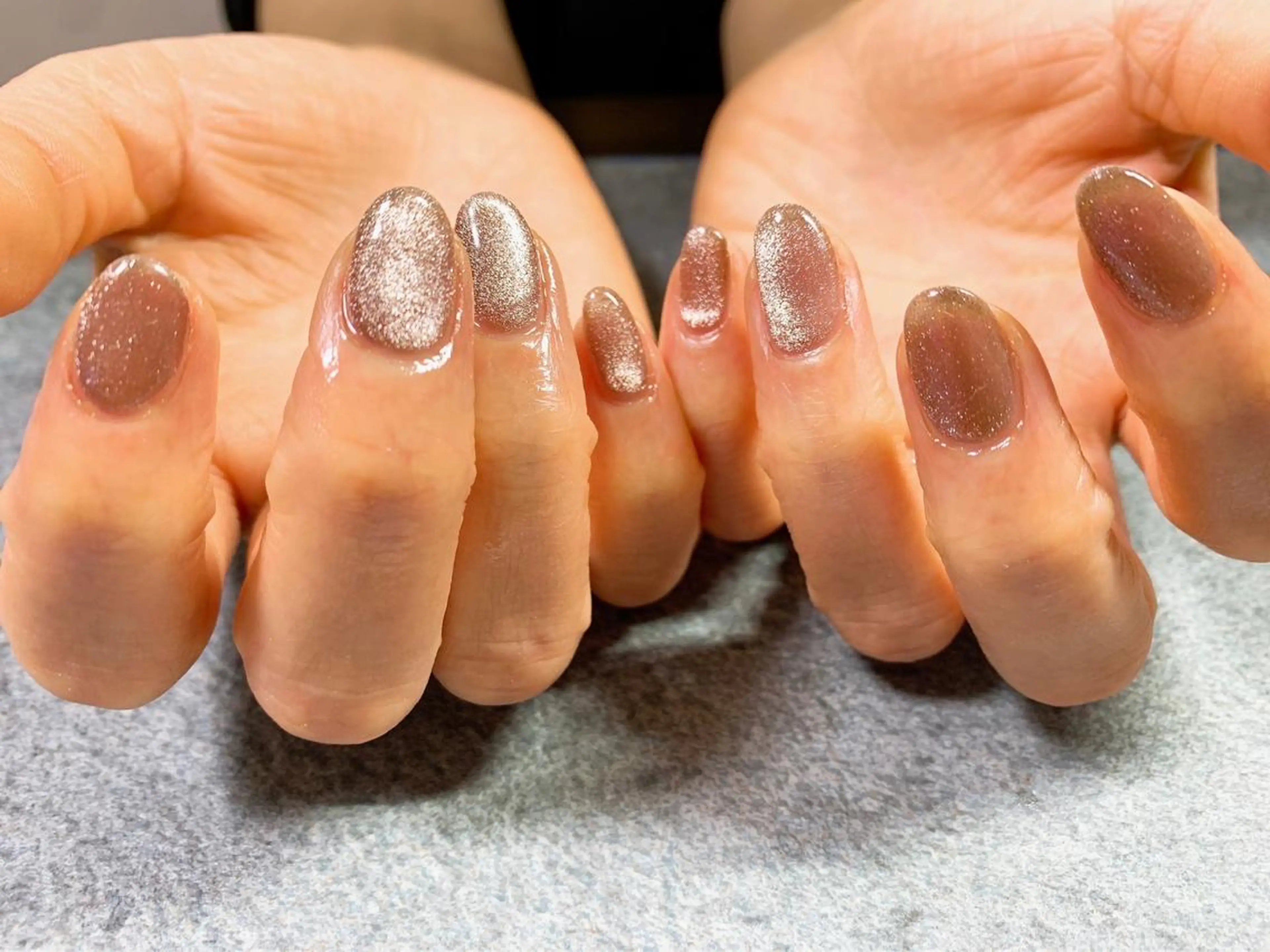 ネイル オーロラネイル フラワーネイル フットネイル フレンチネイル ジェルネイル mogunail &blowのネイルデザイン