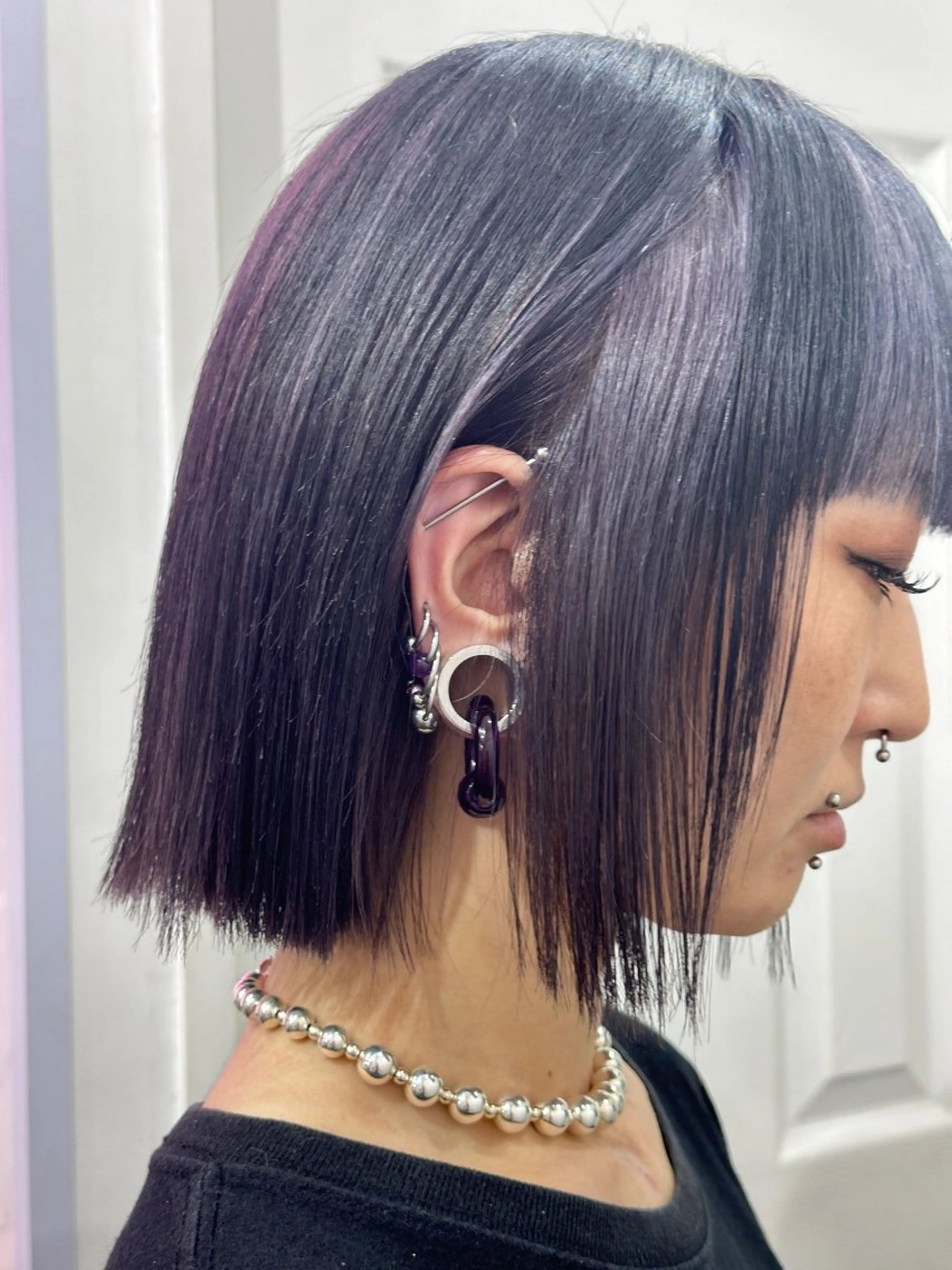 ショート カラー ハイトーン/ウルフ /エクステ/ましろのヘアスタイル