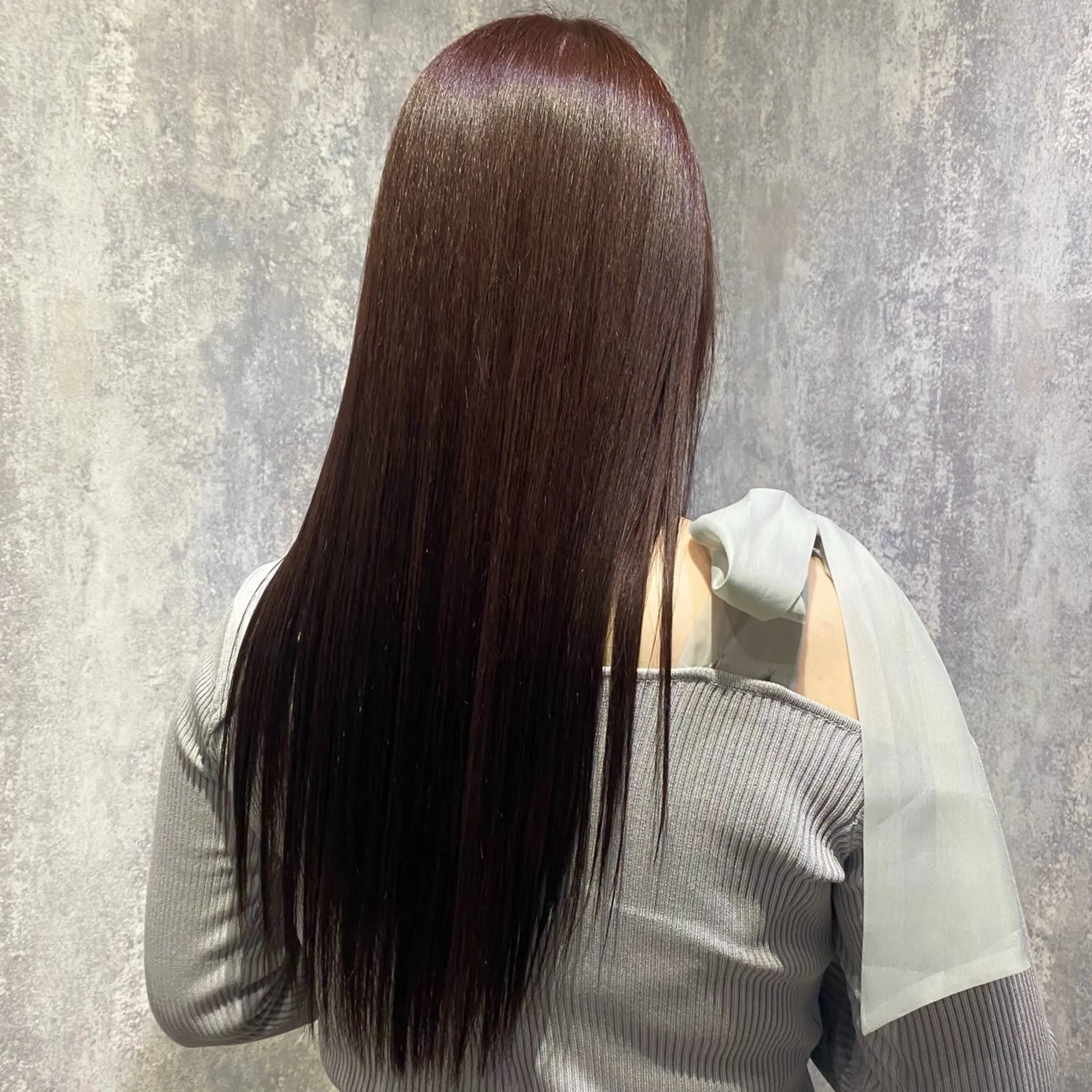 ロング カラー 透明感カラー カット ヘアカラー トリートメント shiori/透明感 /顔周り/髪質改善のヘアスタイル