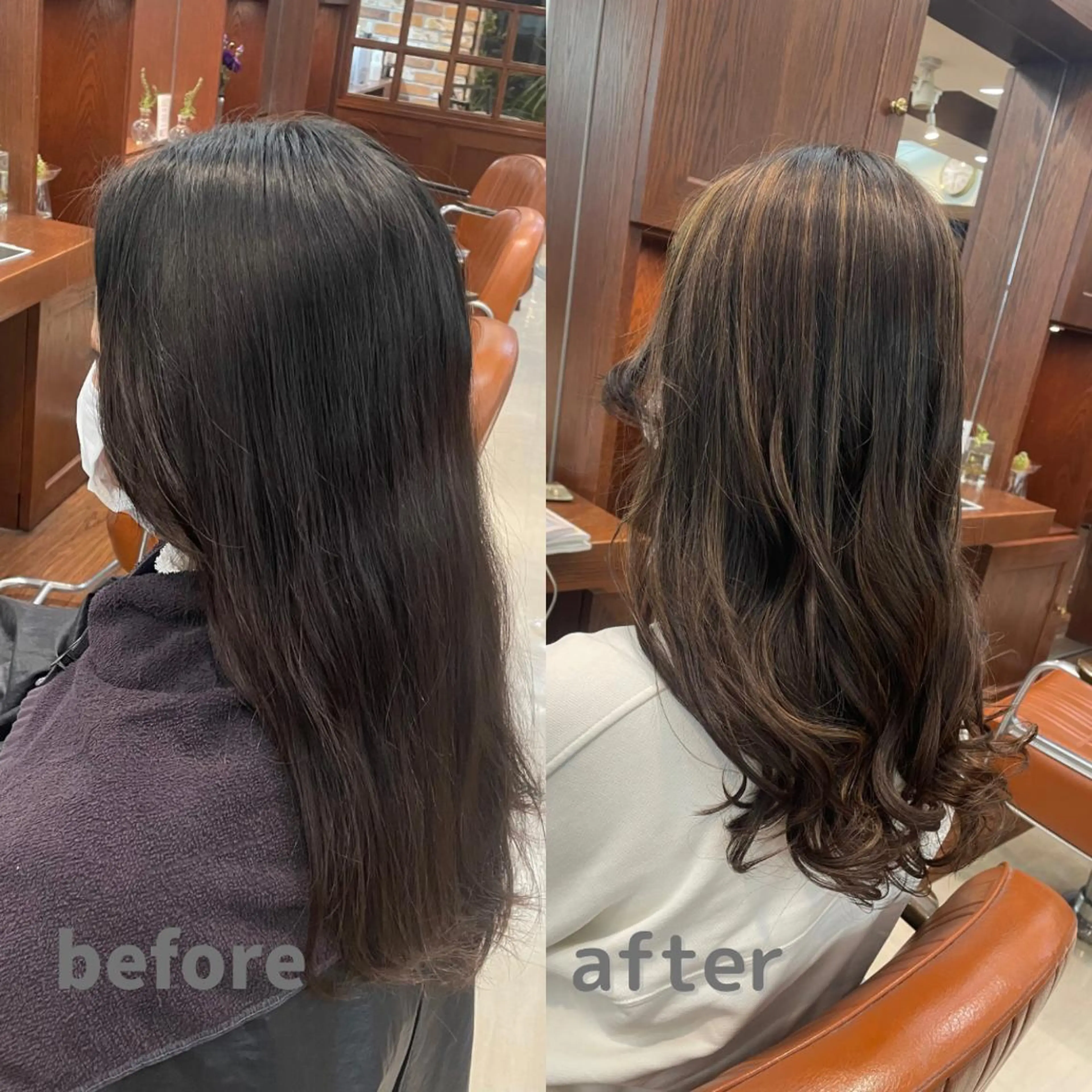 セミロング ハイライト ✨️感動の美髪✨️ 溝の口/佐藤那都💫のヘアスタイル