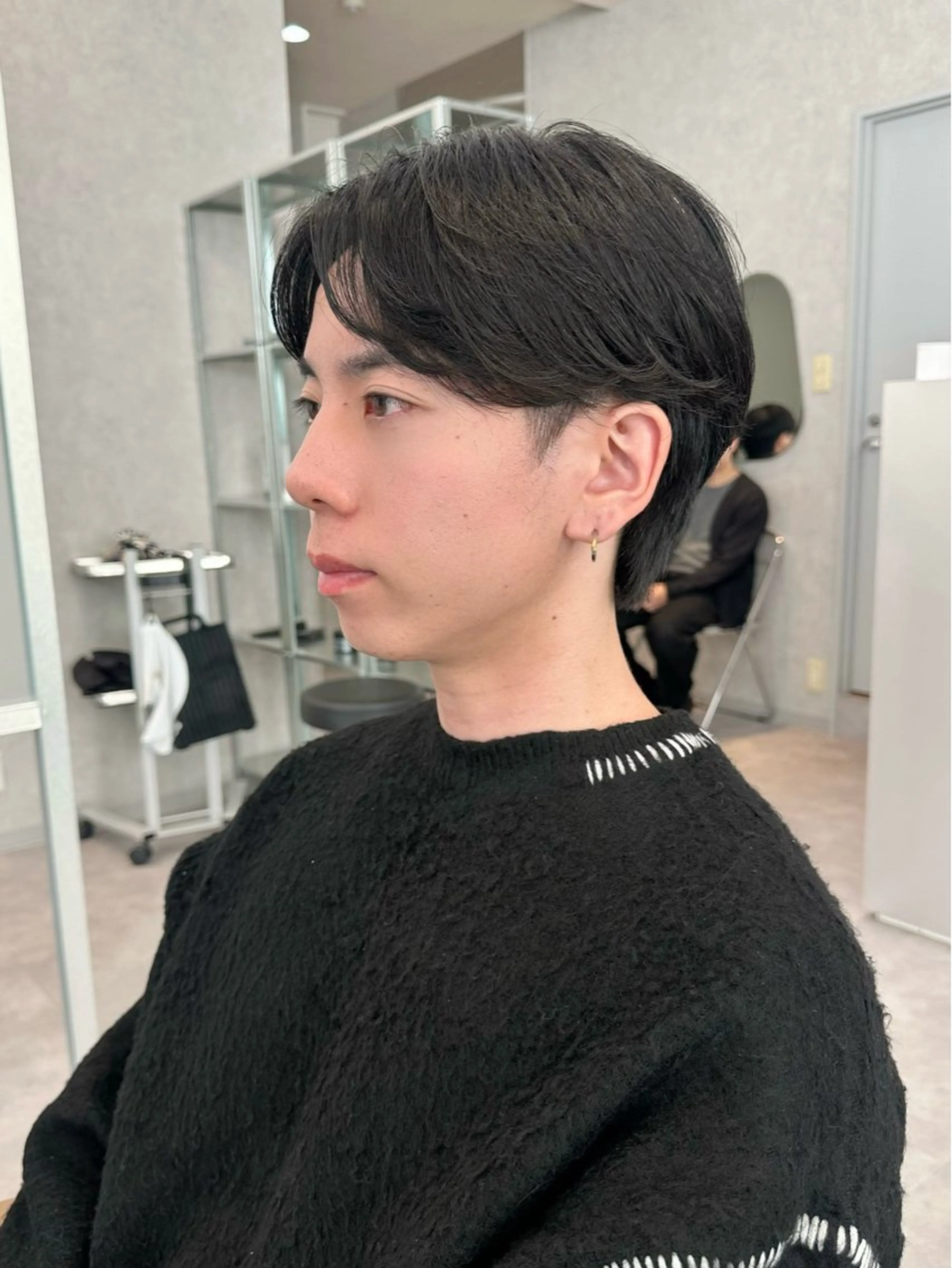 ショート メンズ かのん/メンズ毛流れ 特化/曲がる縮毛矯正のヘアスタイル