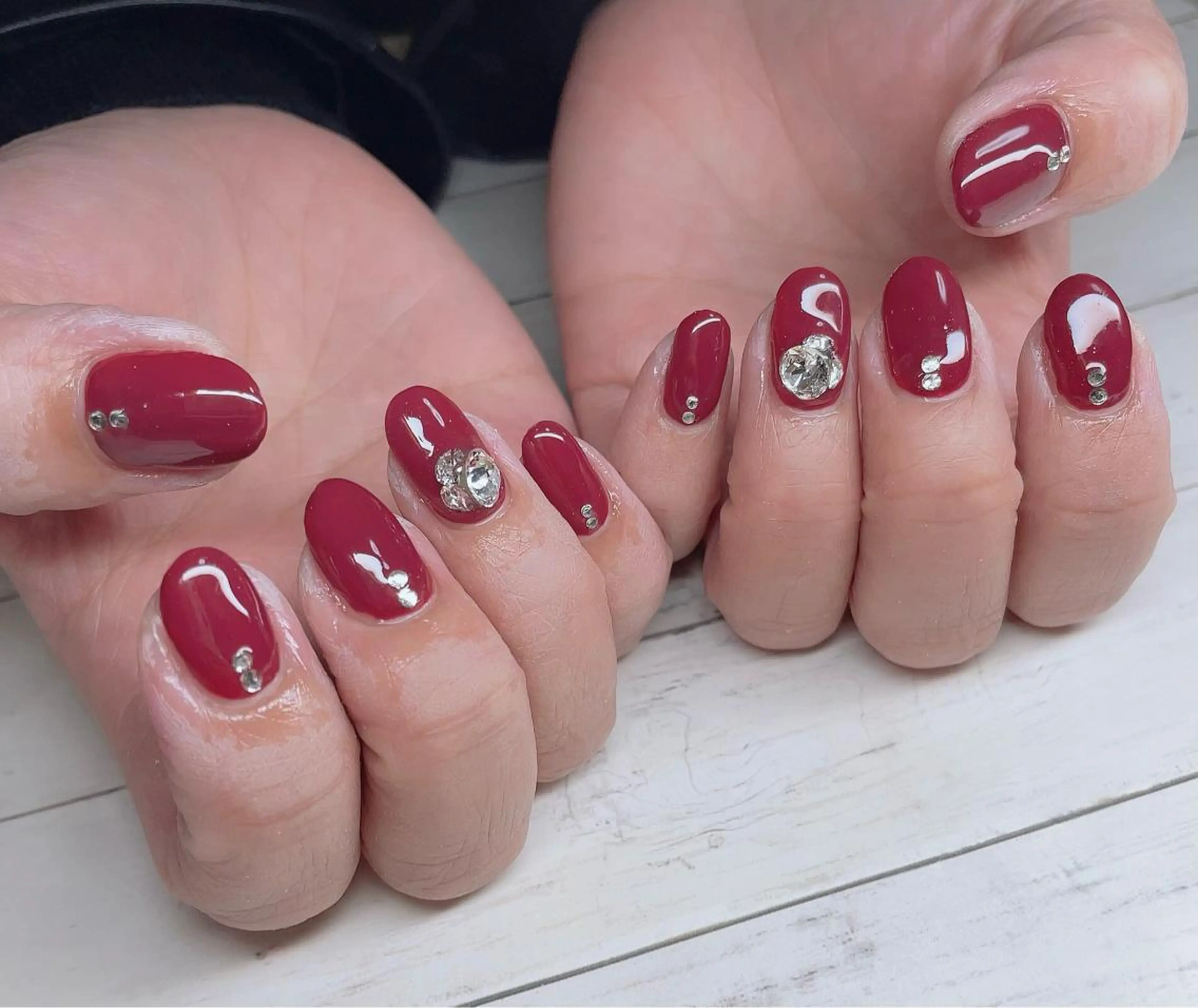 ミディアム ネイル ハンドネイル NailbyN所属・Nail_by N1のネイルデザイン