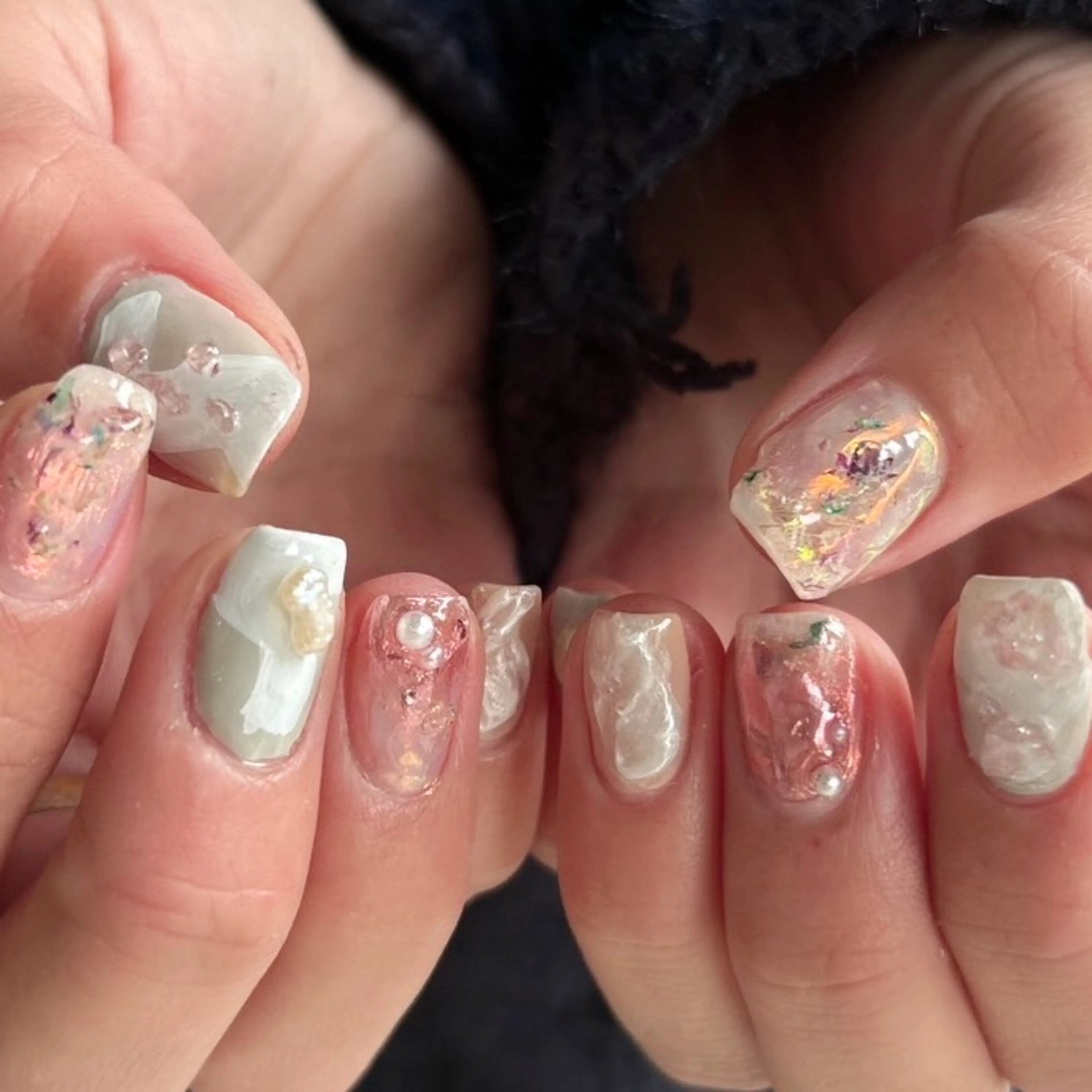 《オフ込》パーツ&デザインやり放題ネイル🎀の写真